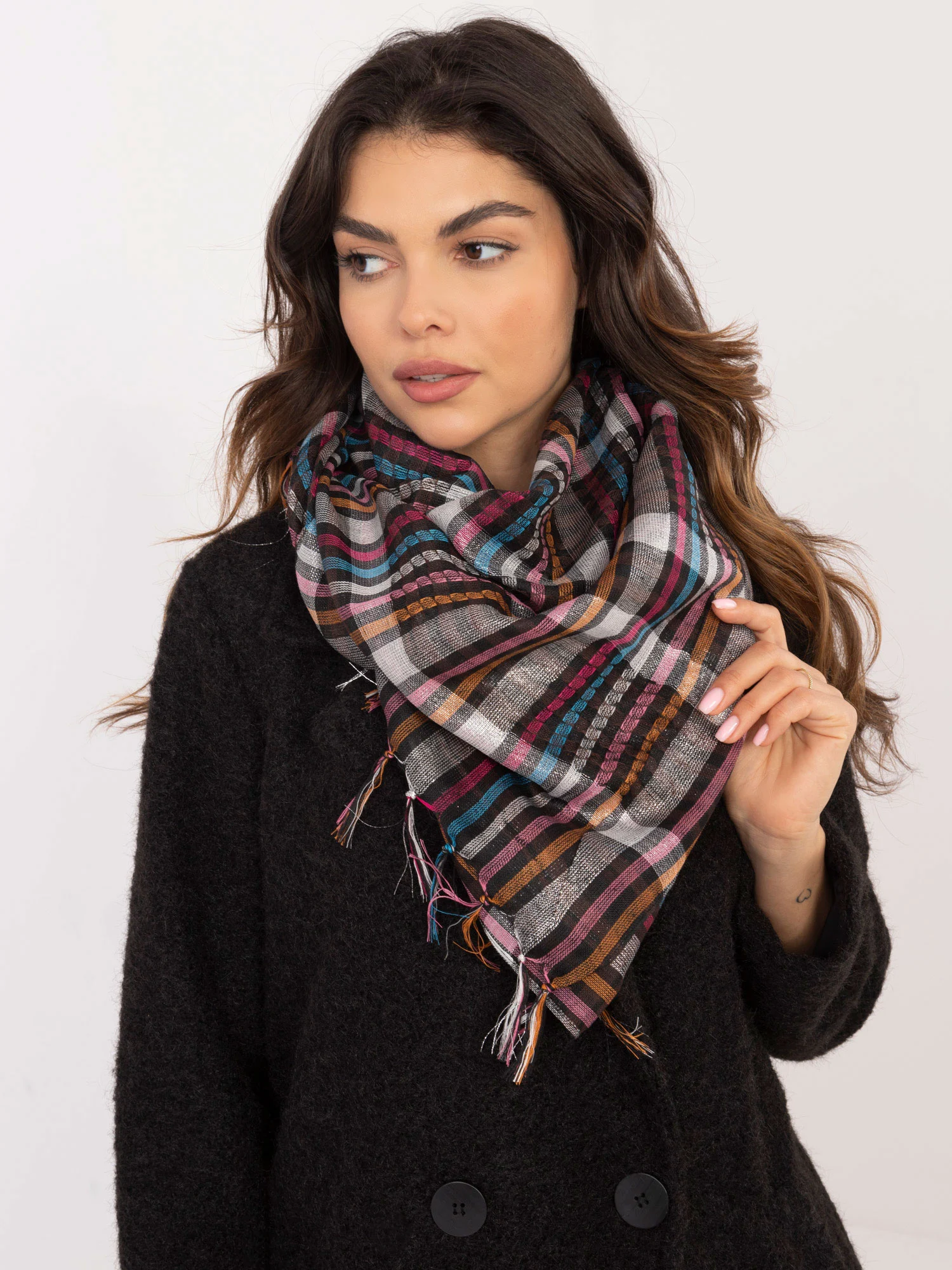 Bandana Dama Carouri, Poliester, Fashion Hunters, Multicolor - imagine 2