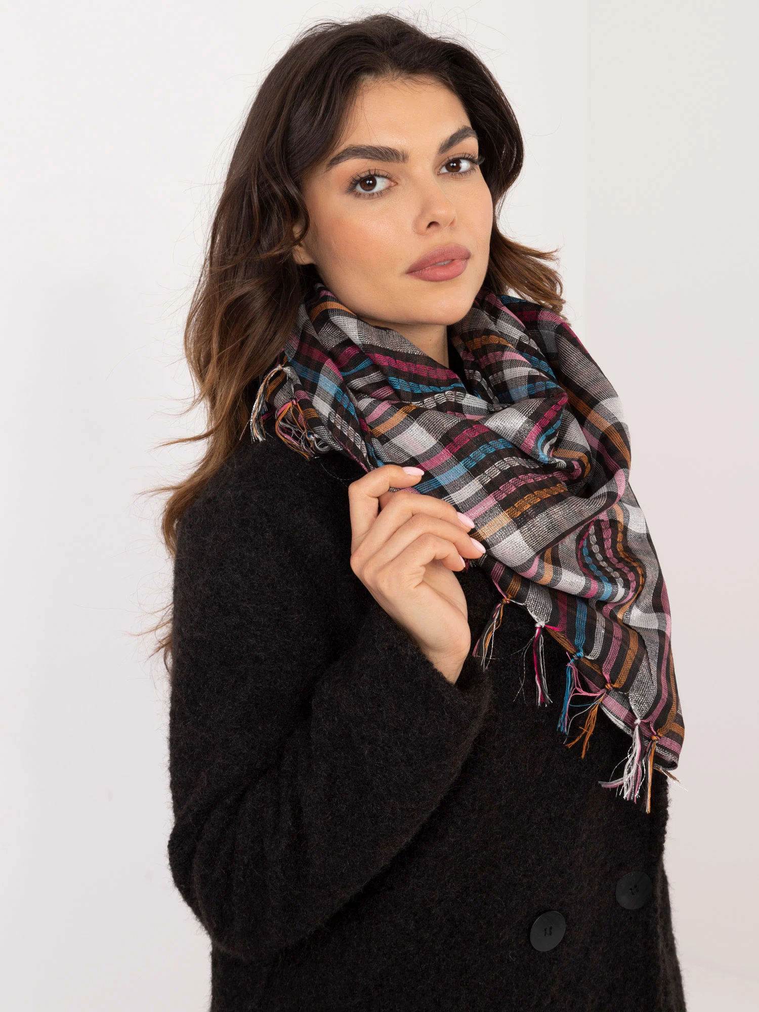 Bandana Dama Carouri, Poliester, Fashion Hunters, Multicolor - imagine 5