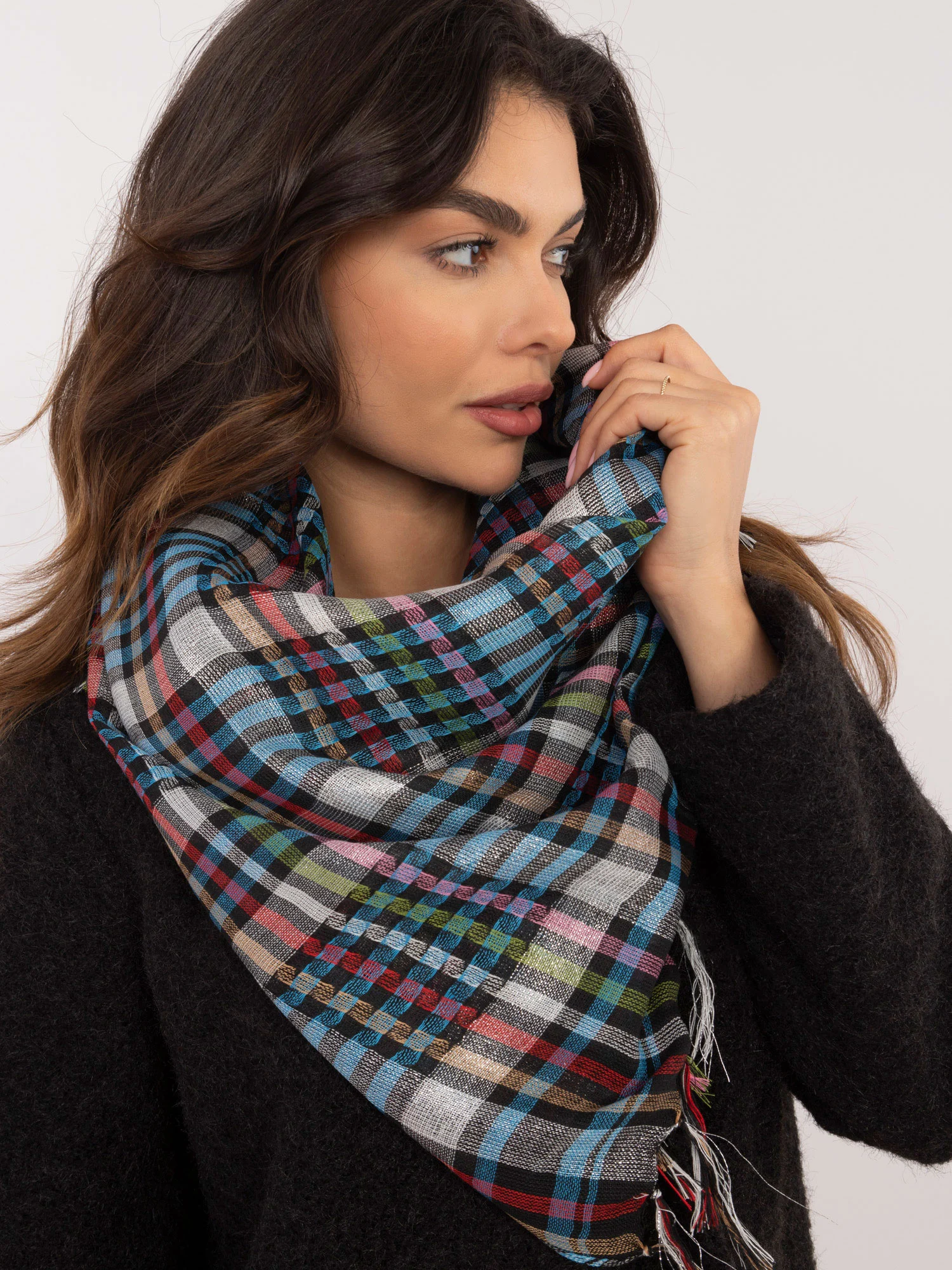 Bandana Dama Carouri, Poliester, Fashion Hunters, Multicolor - imagine 4