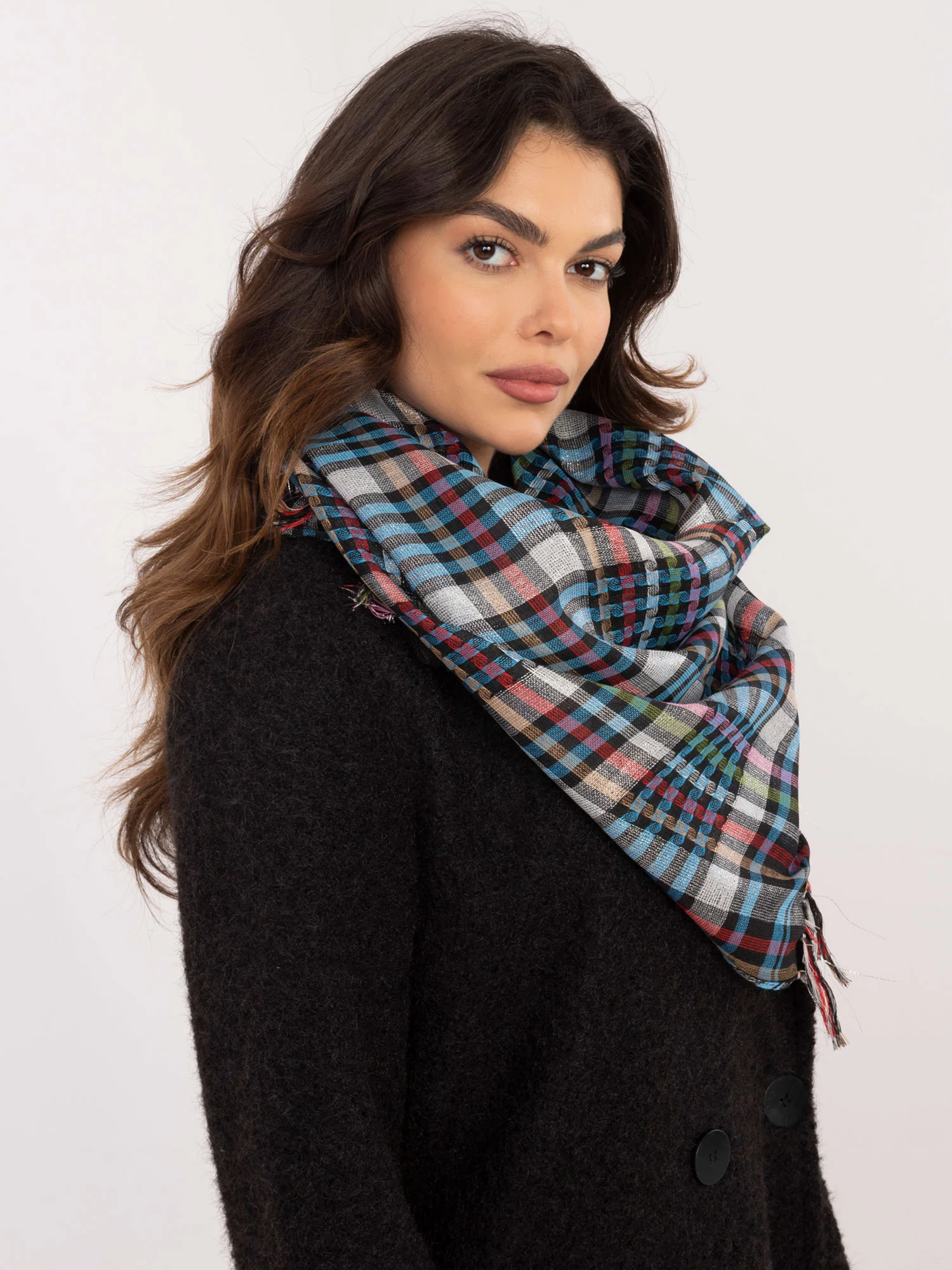 Bandana Dama Carouri, Poliester, Fashion Hunters, Multicolor - imagine 5