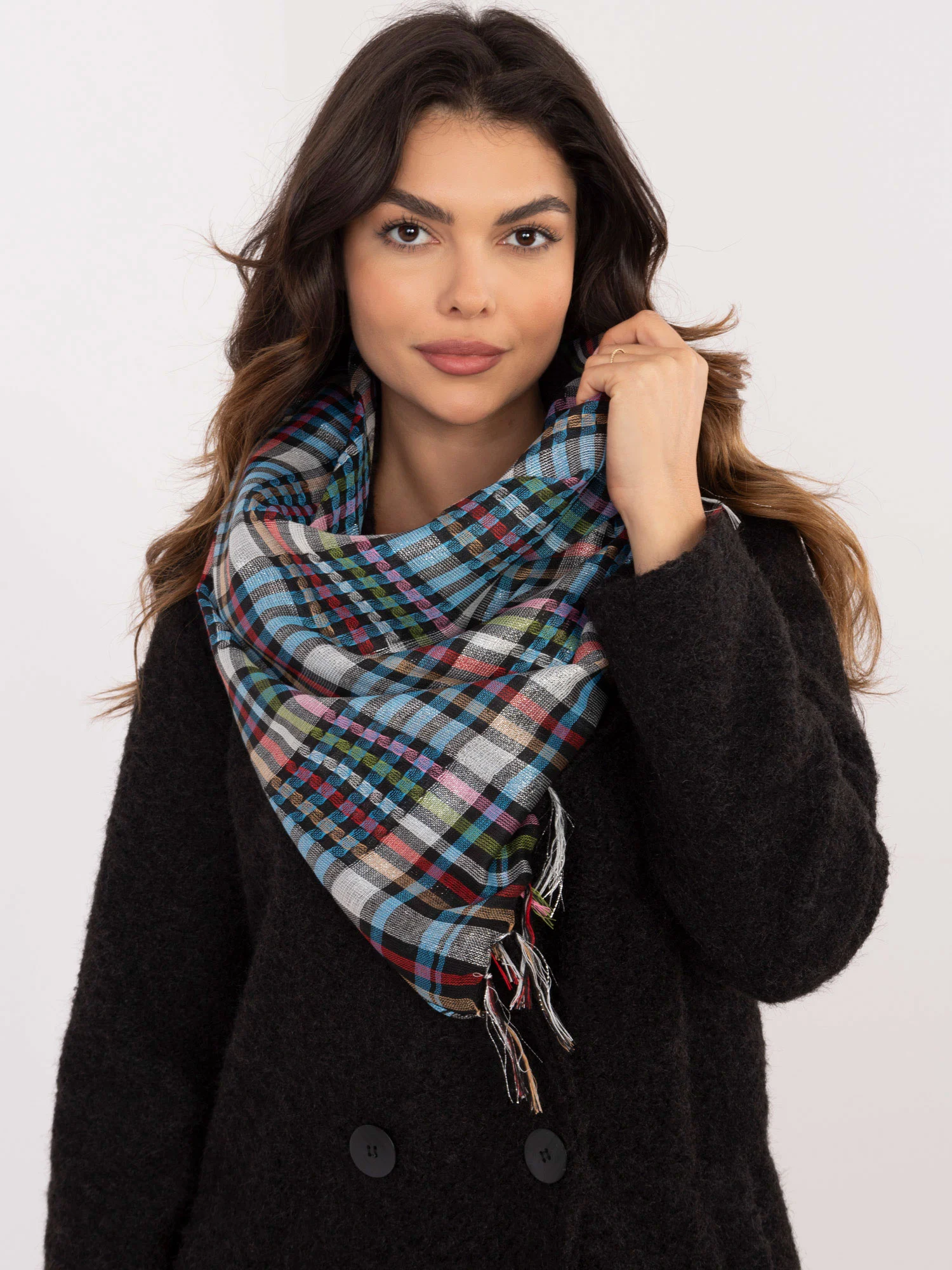 Bandana Dama Carouri, Poliester, Fashion Hunters, Multicolor - imagine 3