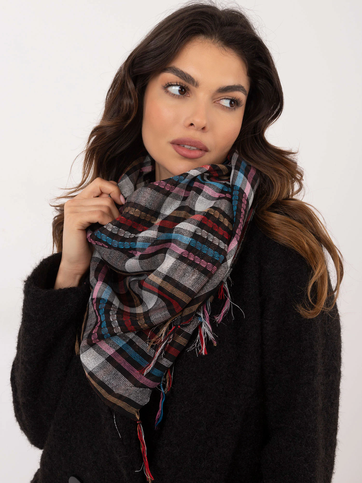 Bandana Dama Carouri, Poliester, Fashion Hunters, Multicolor - imagine 5