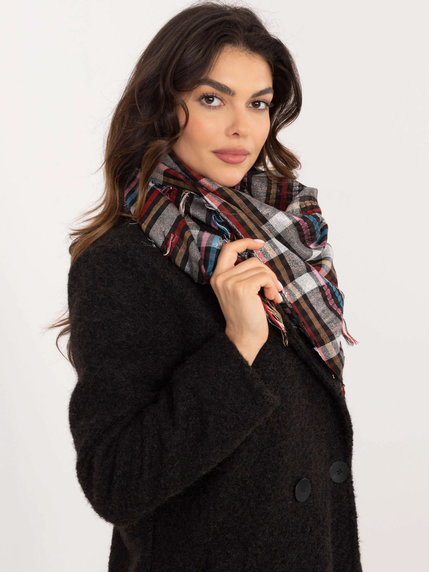 Bandana Dama Carouri, Poliester, Fashion Hunters, Multicolor - imagine 2
