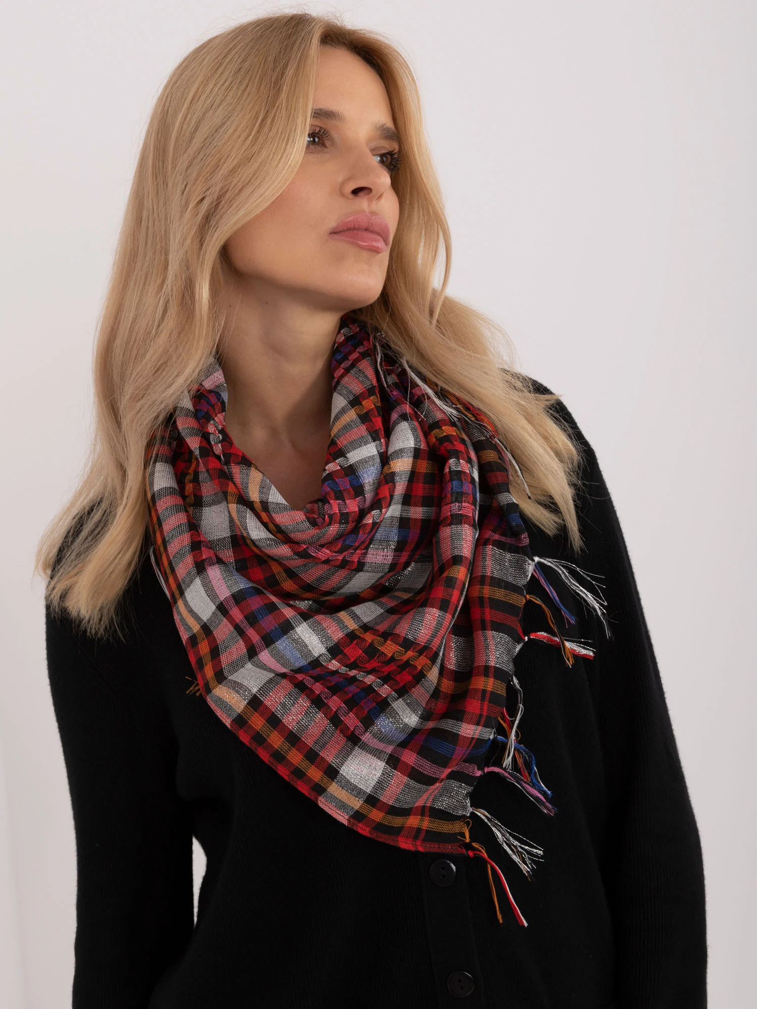 Bandana Dama Carouri, Poliester, Fashion Hunters, Multicolor - imagine 3