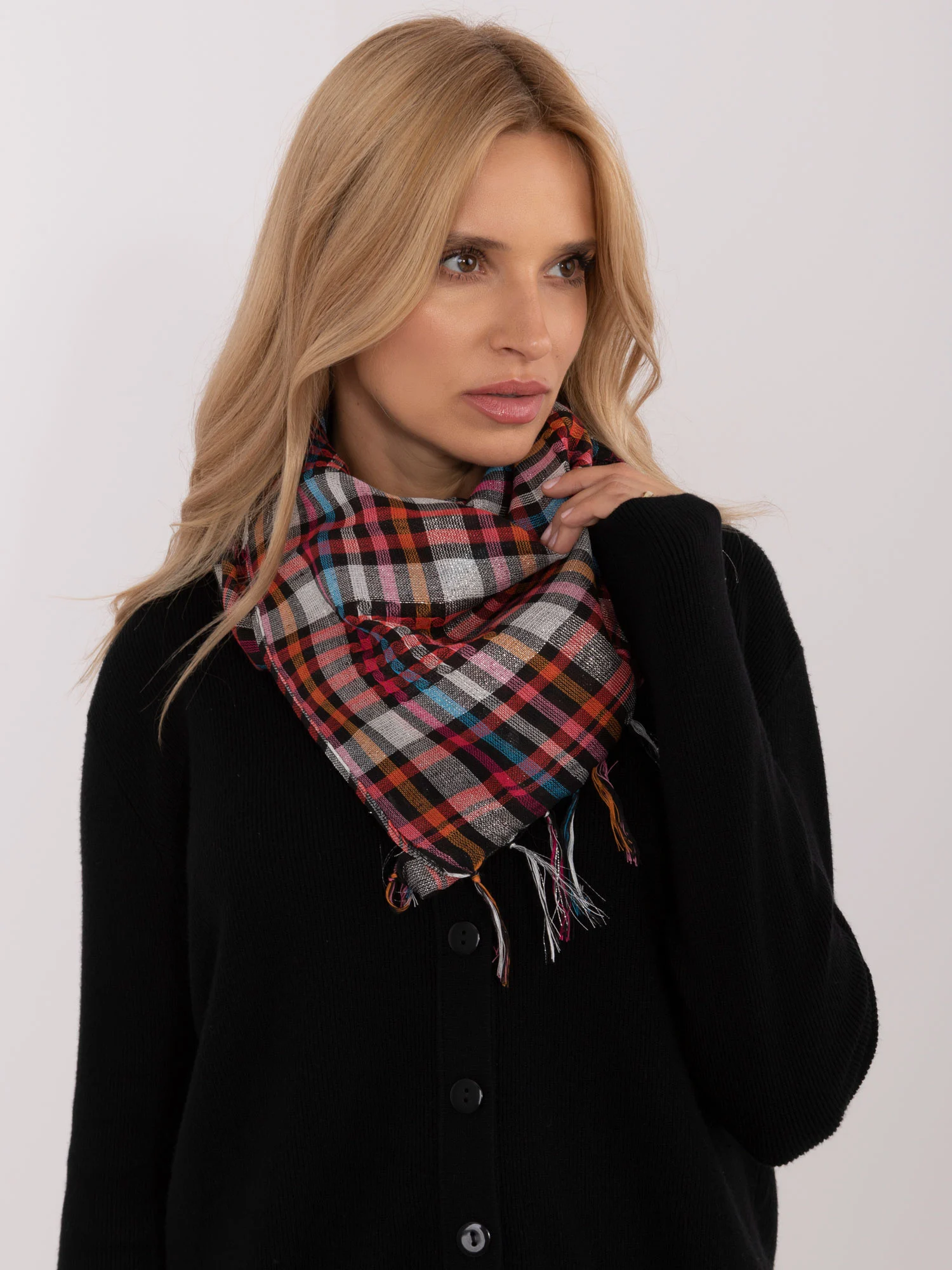 Bandana Dama Carouri, Poliester, Fashion Hunters, Multicolor - imagine 5