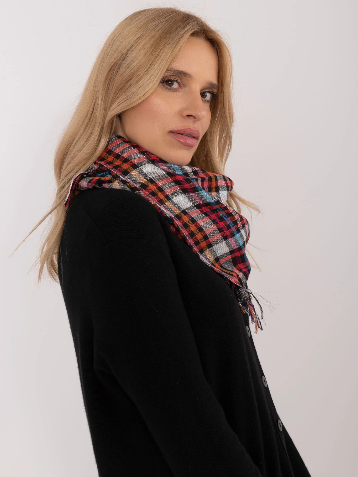 Bandana Dama Carouri, Poliester, Fashion Hunters, Multicolor - imagine 4