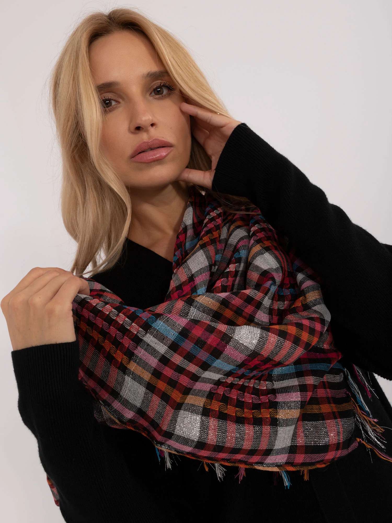 Bandana Dama Carouri, Poliester, Fashion Hunters, Multicolor - imagine 2