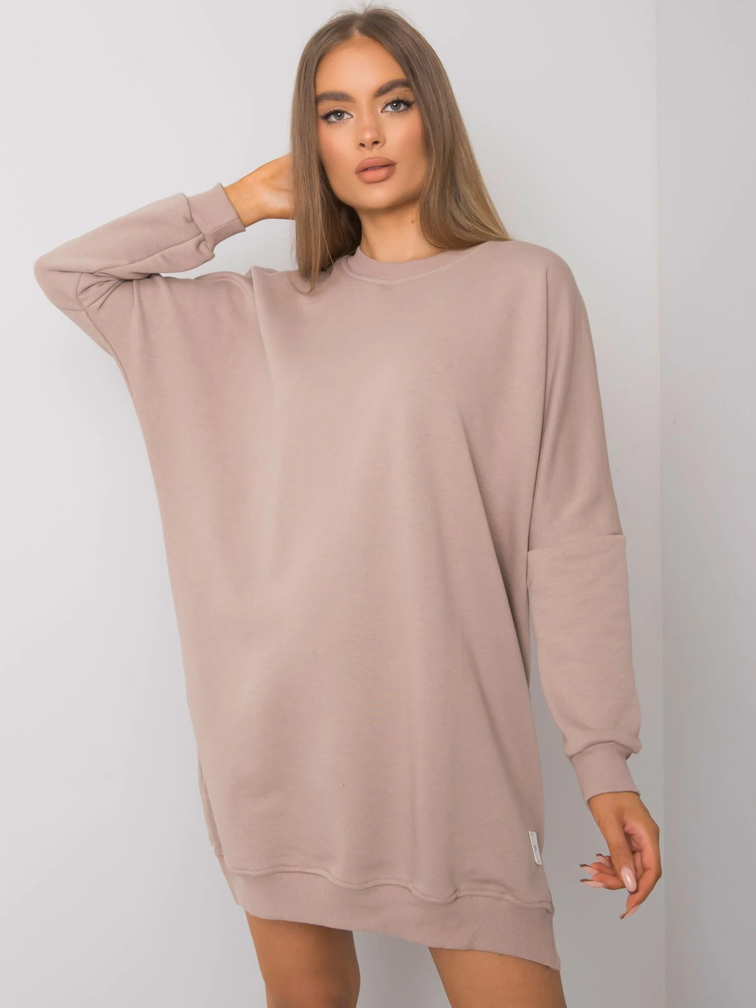 Rochie Dama Maxi, Oversize, RUE PARIS, Bej Casual - imagine 2