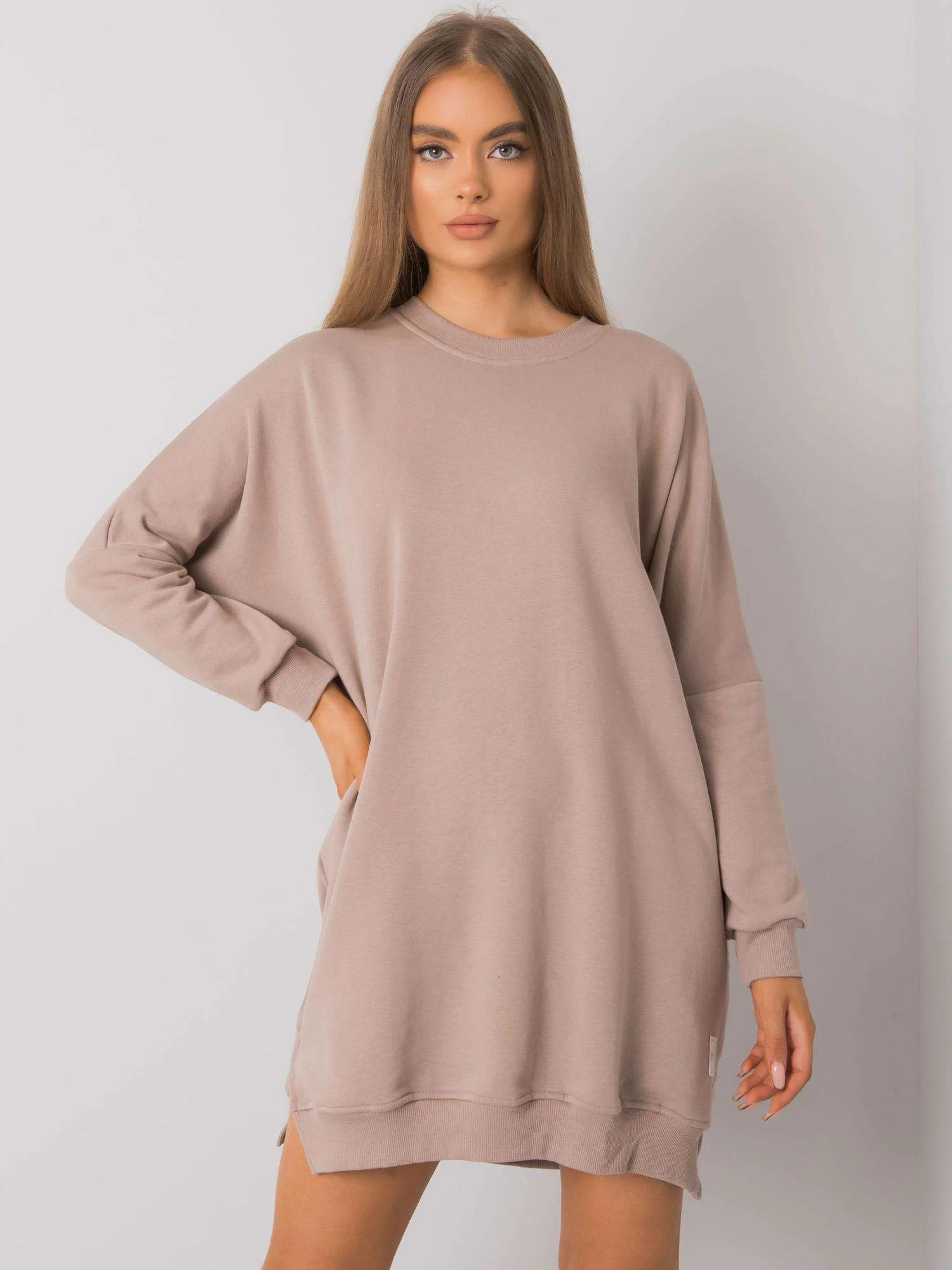 Rochie Dama Maxi, Oversize, RUE PARIS, Bej Casual - imagine 4