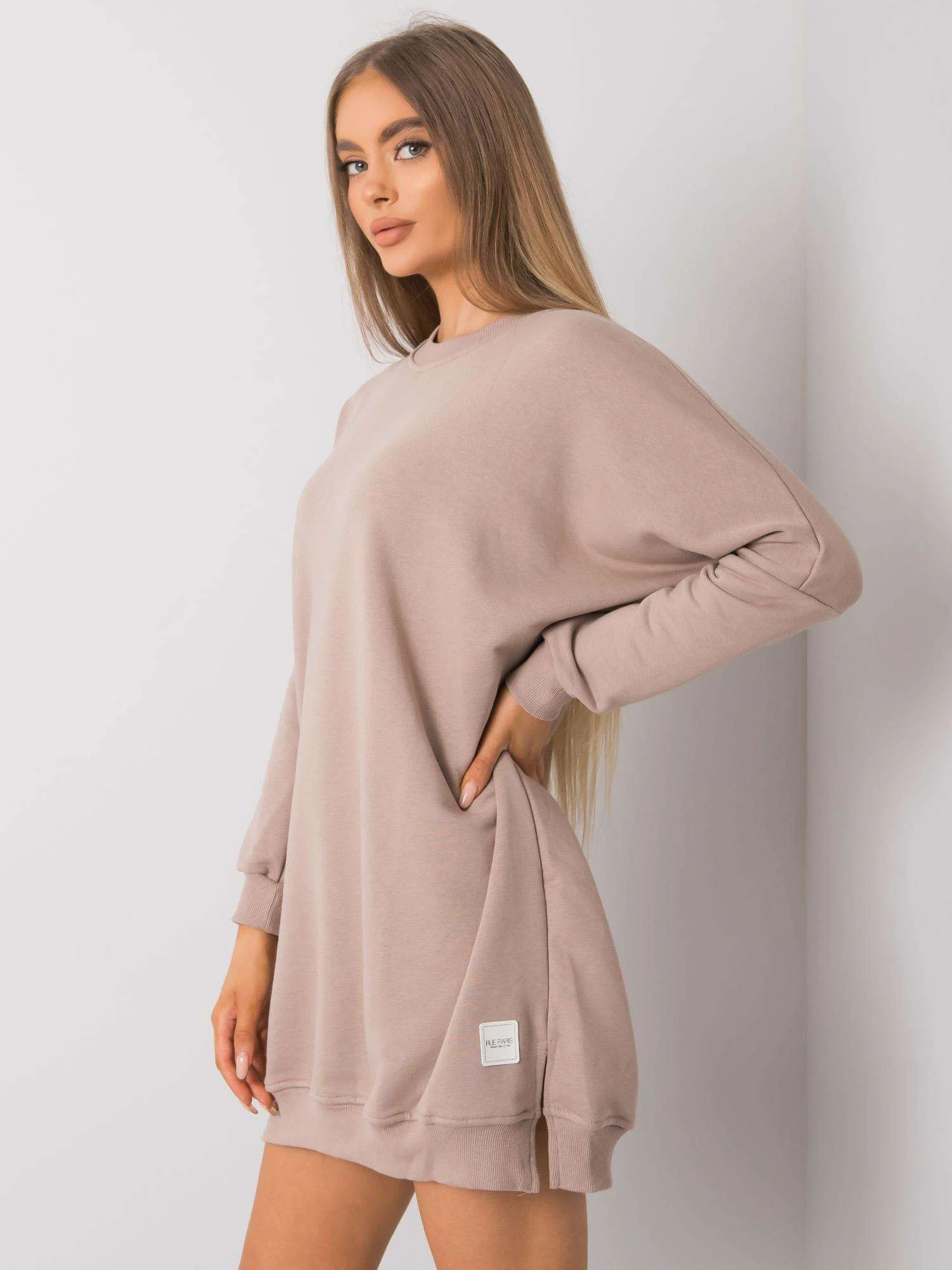 Rochie Dama Maxi, Oversize, RUE PARIS, Bej Casual - imagine 3