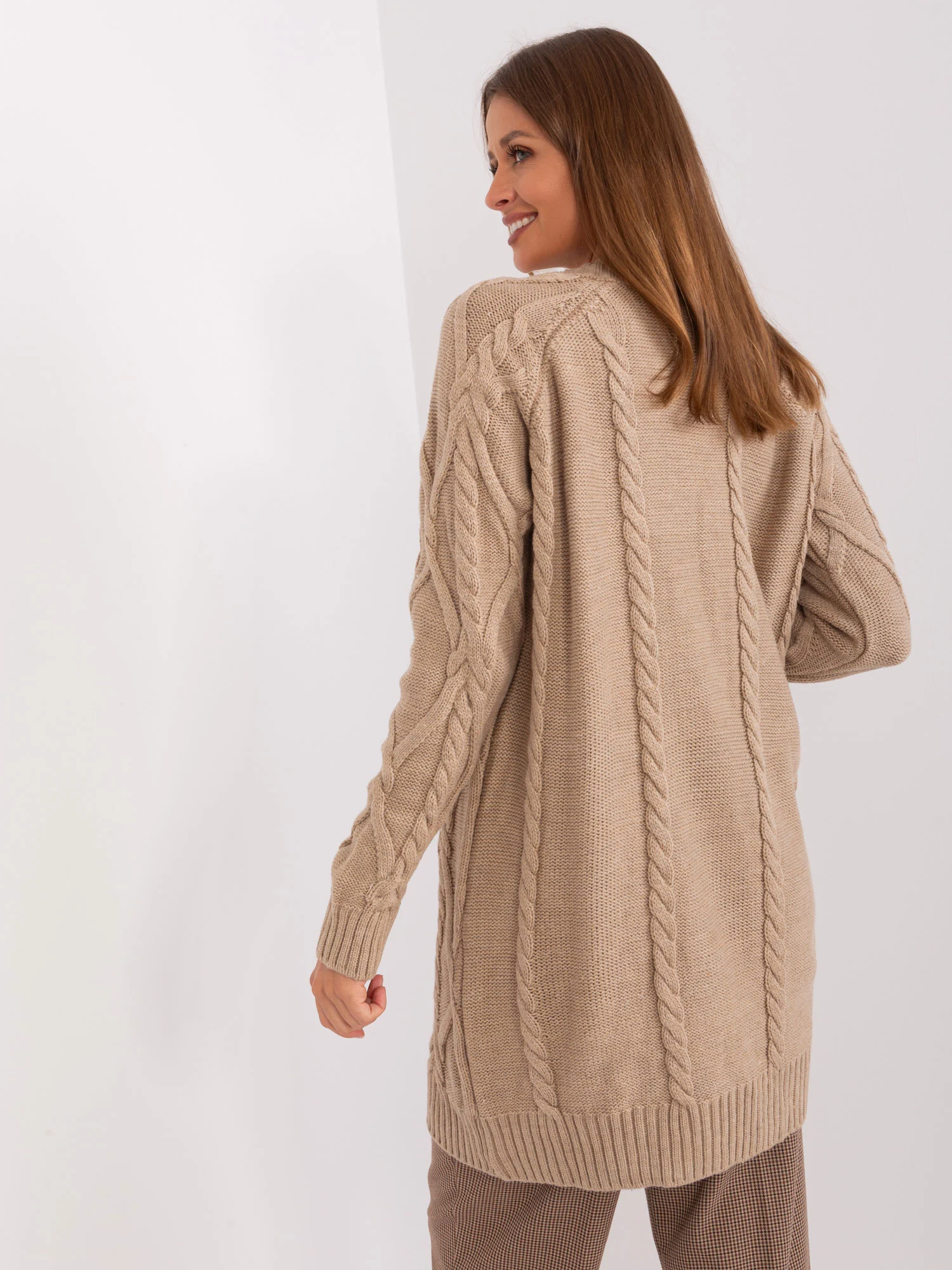 Rochie Dama Mini, Guler inalt, BADU, Bej Casual - imagine 2
