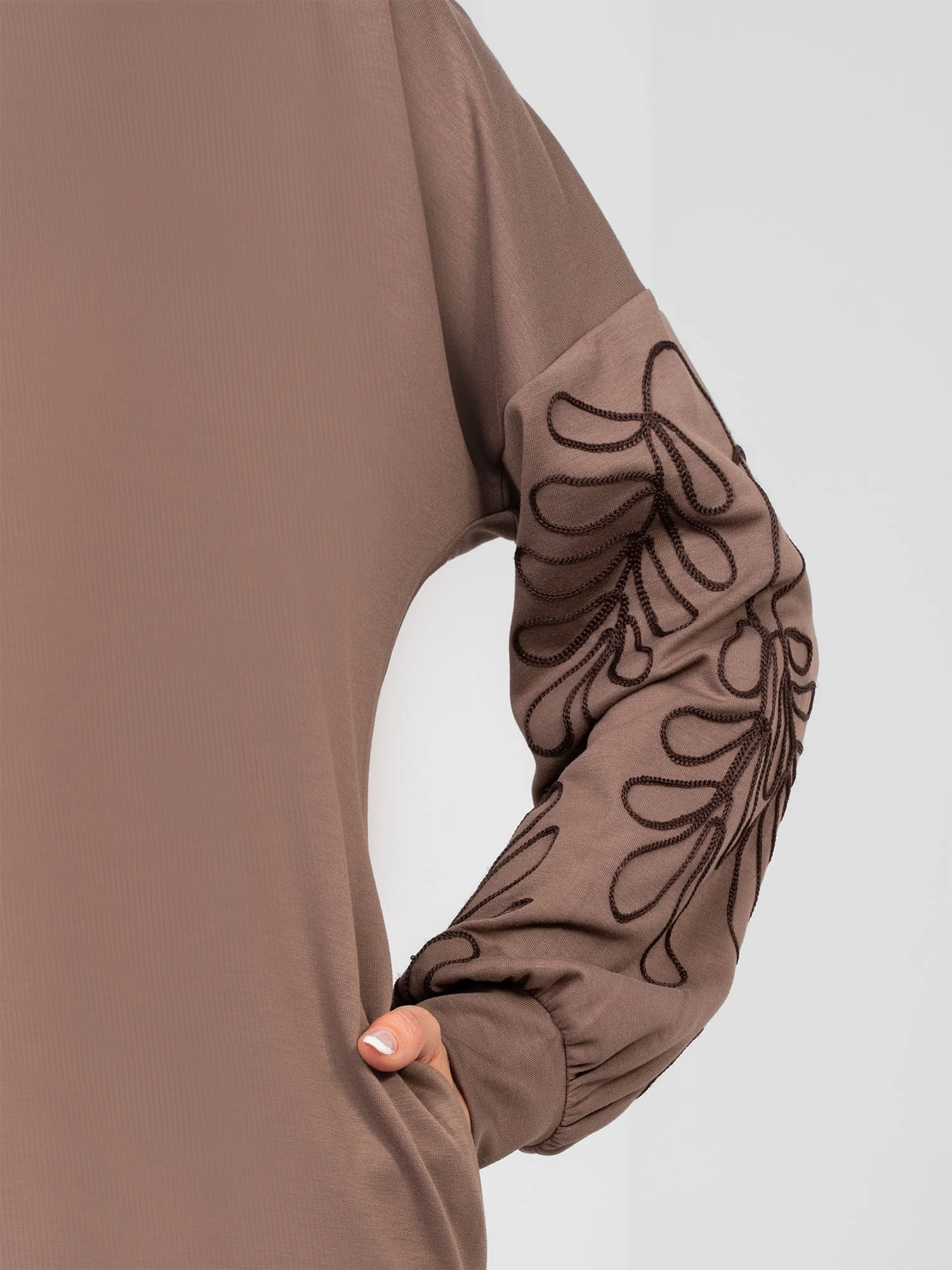 Rochie Dama Mini, Imprimat, RUE PARIS, Bej - imagine 3