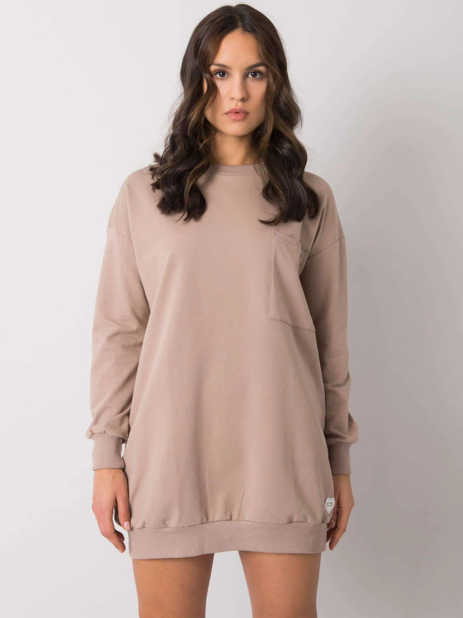 Rochie Dama Maxi, Rochie dreapta, RUE PARIS, Bej Eleganta Office - Image 4