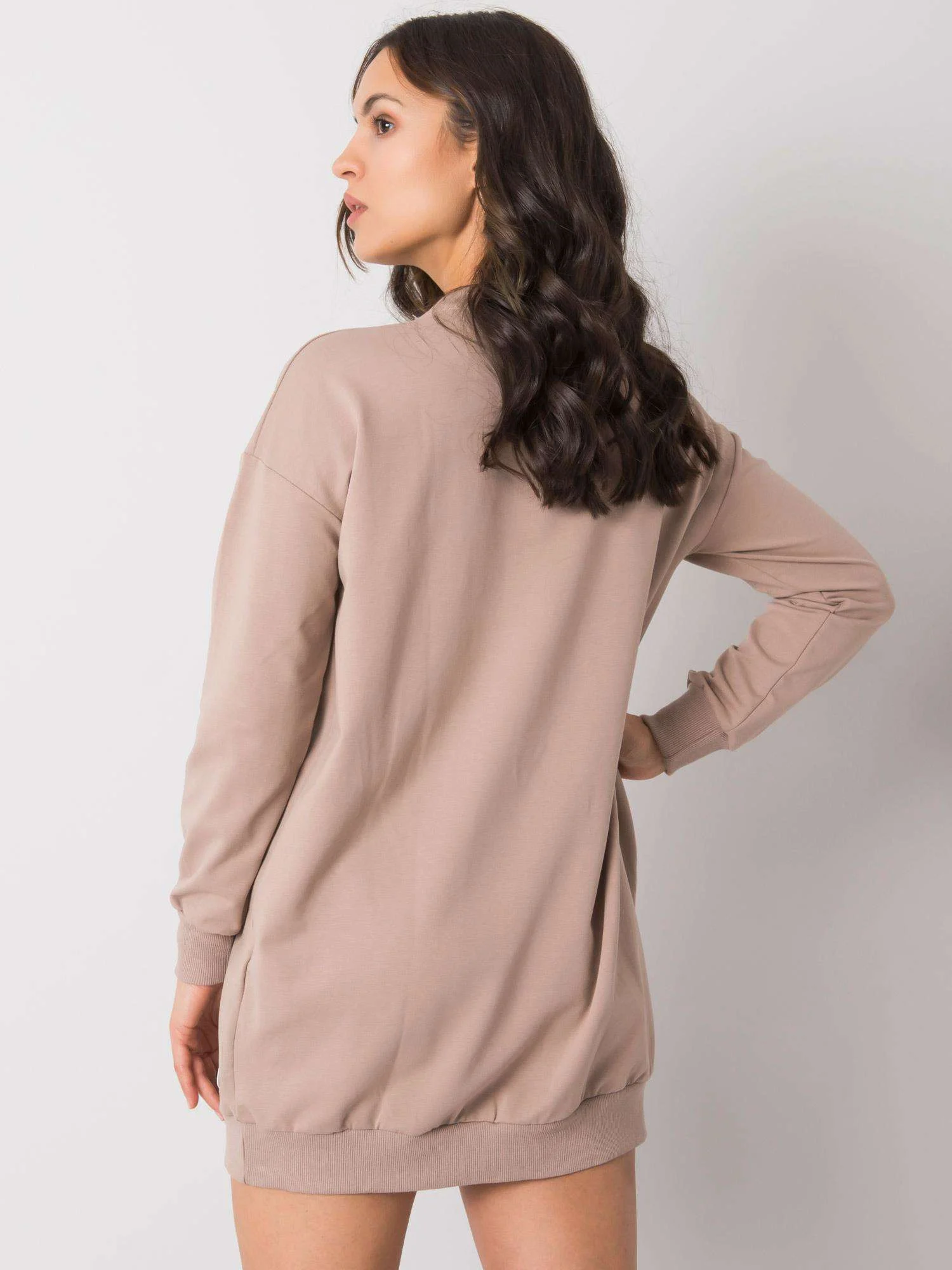 Rochie Dama Maxi, Rochie dreapta, RUE PARIS, Bej Eleganta Office - Image 5