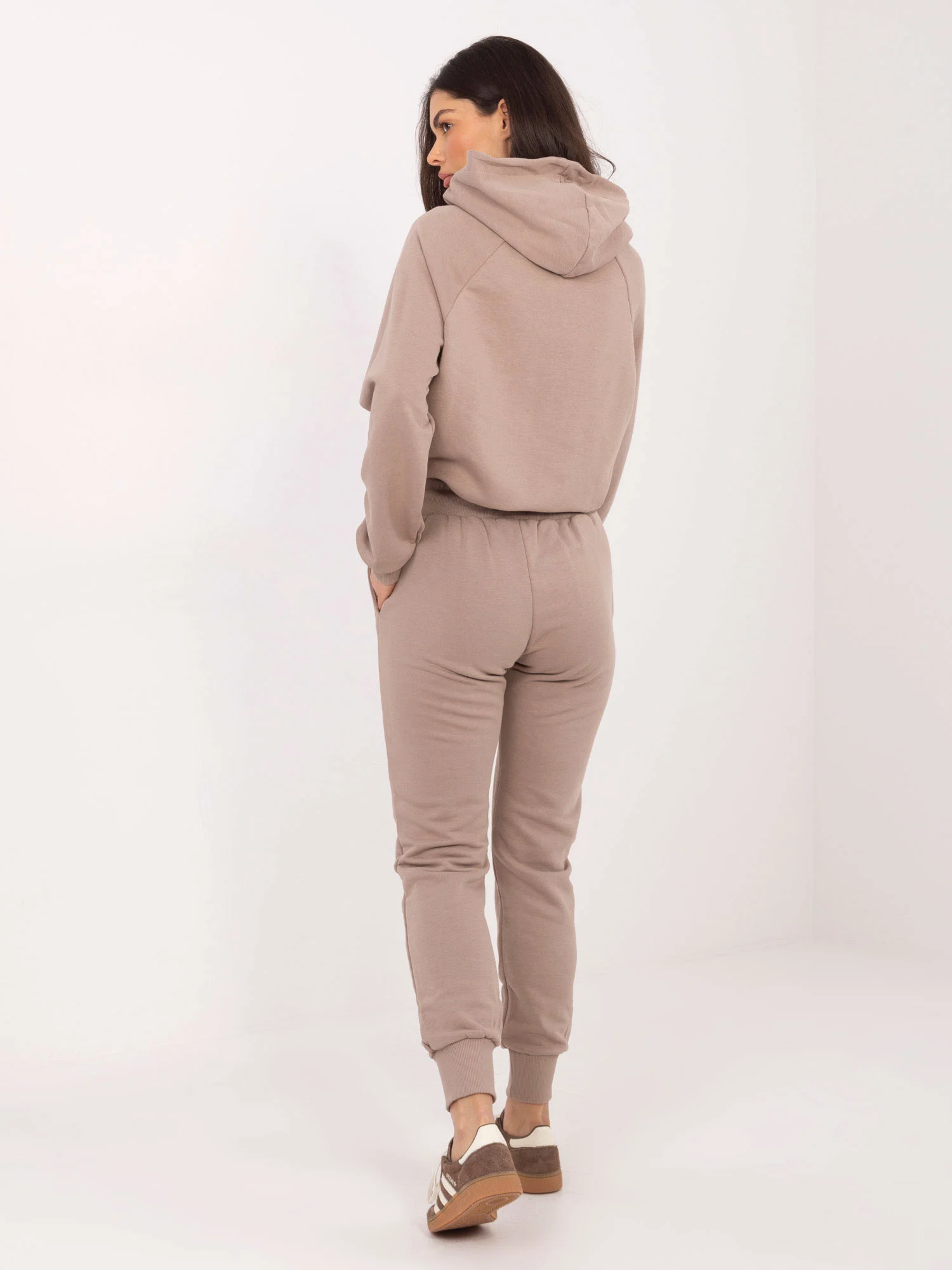 Compleu Dama Maneca lunga, Mansete elastice, BASIC FEEL GOOD, Bej Casual - imagine 3
