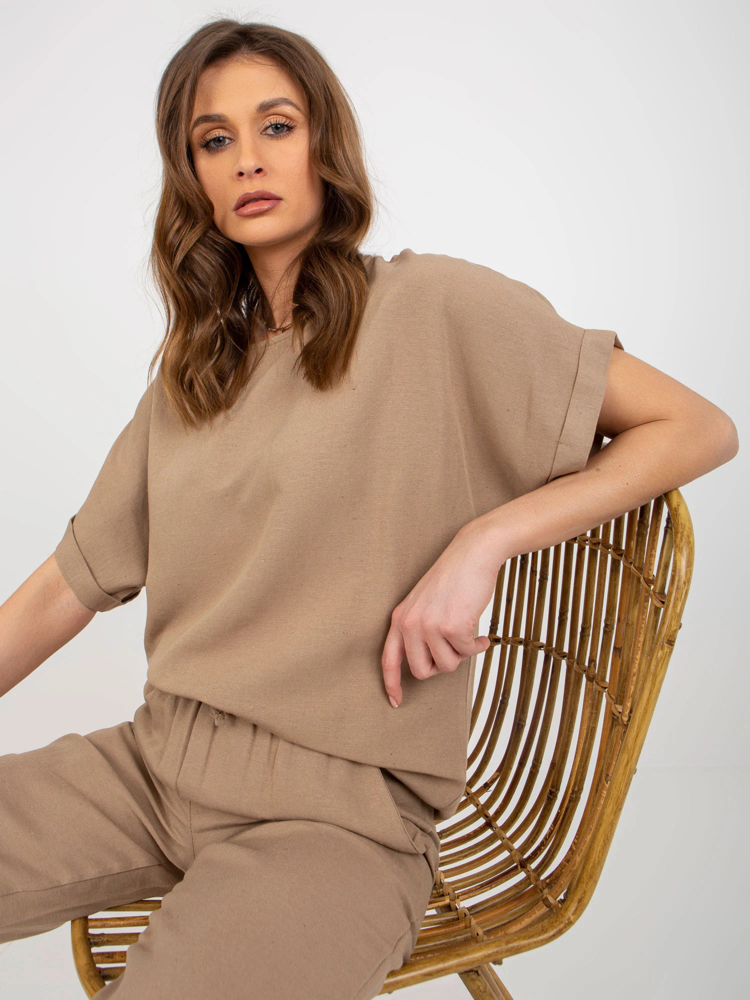 Compleu Dama Mini, Boho, RUE PARIS, Bej - imagine 4