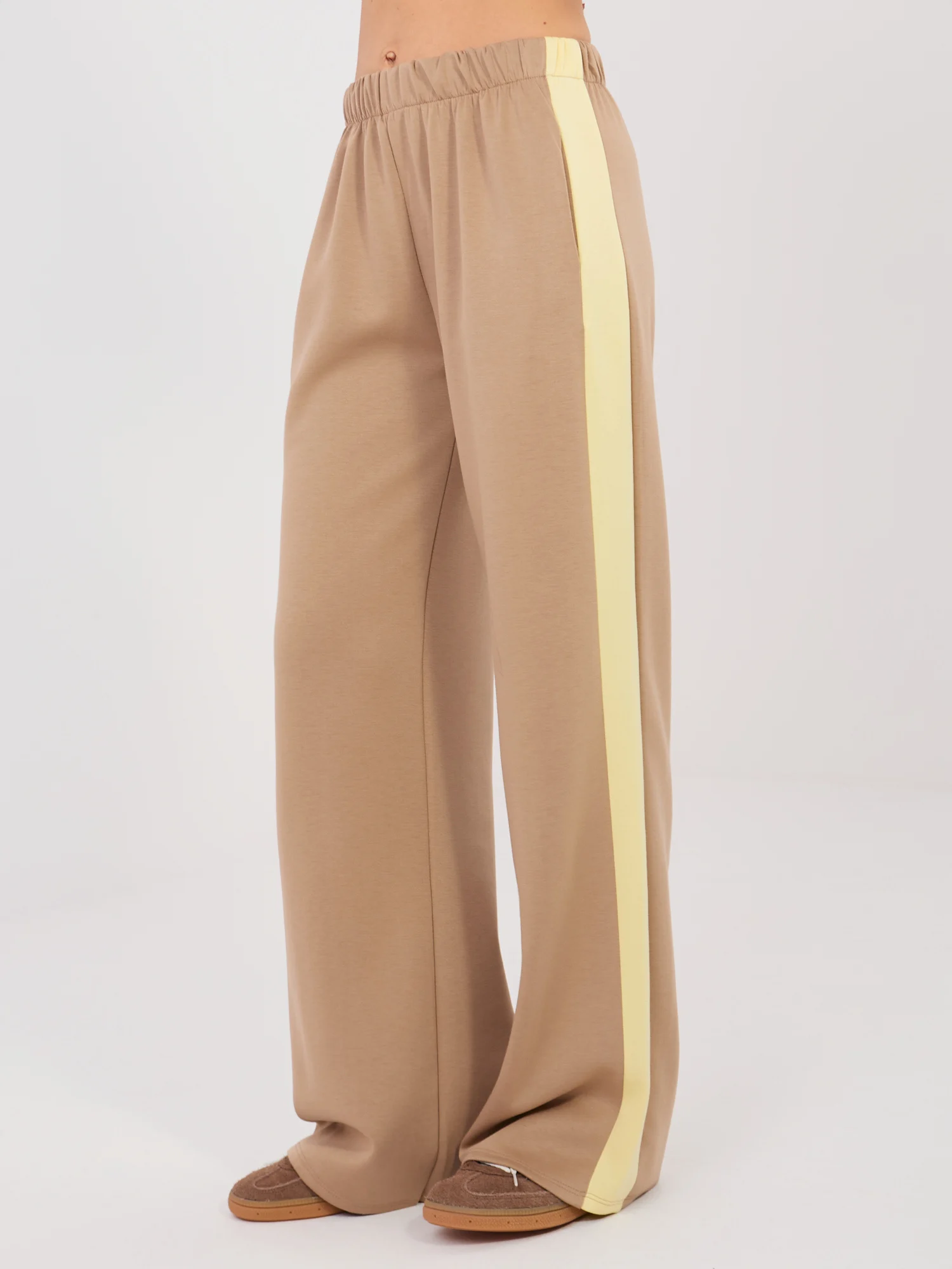 Compleu Dama Maneca lunga, Larga, RUE PARIS, Bej Casual - Image 7