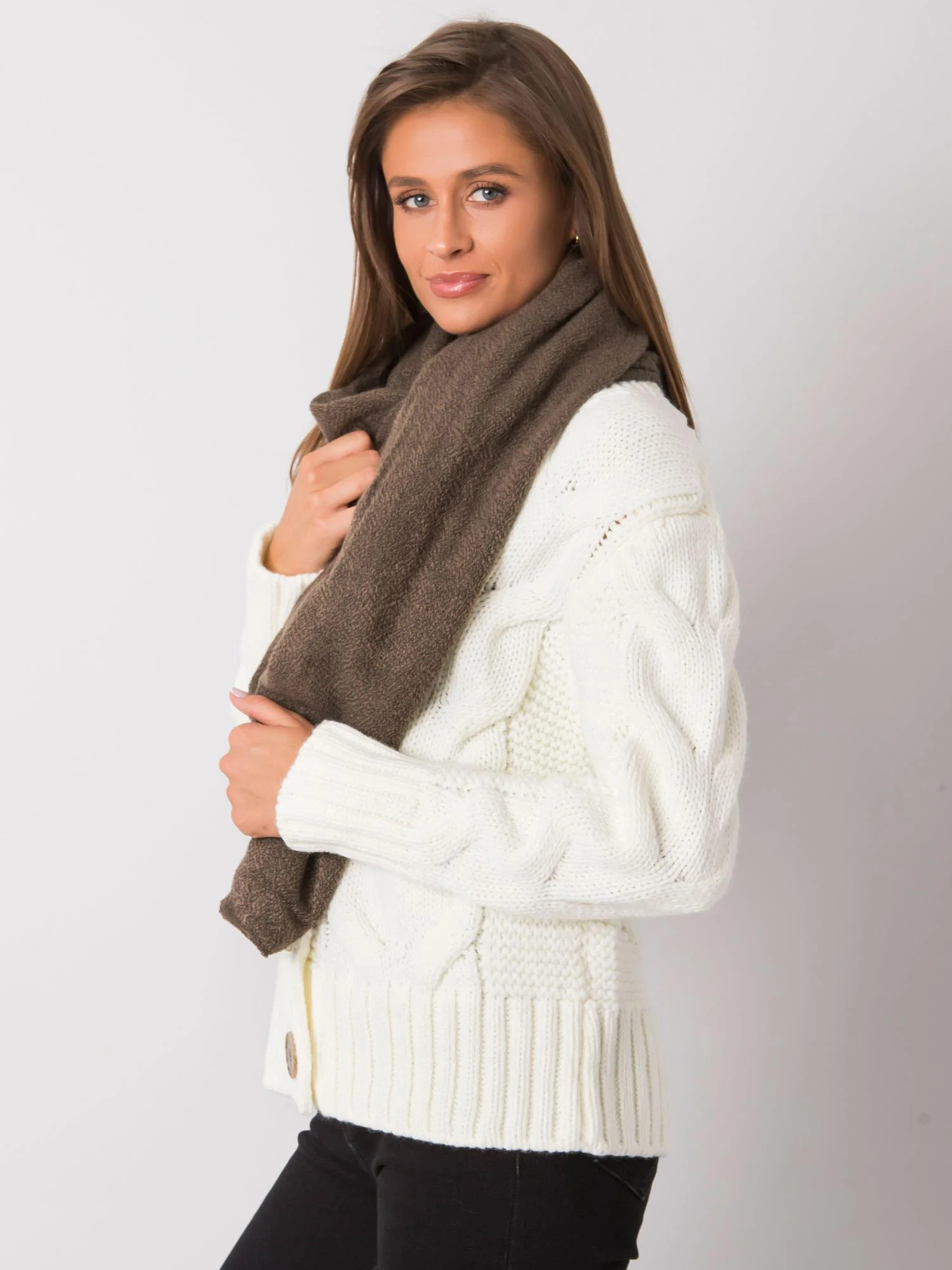 Esarfa Dama Acril, Wool Fashion Italia, Maro - imagine 3