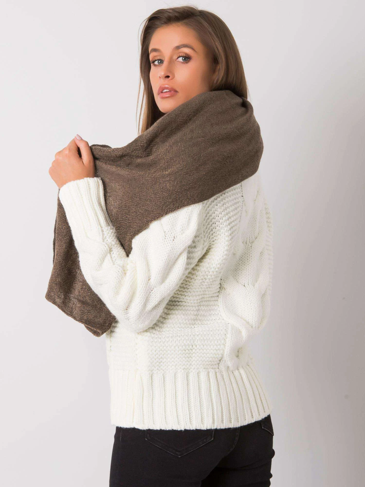 Esarfa Dama Acril, Wool Fashion Italia, Maro - imagine 4