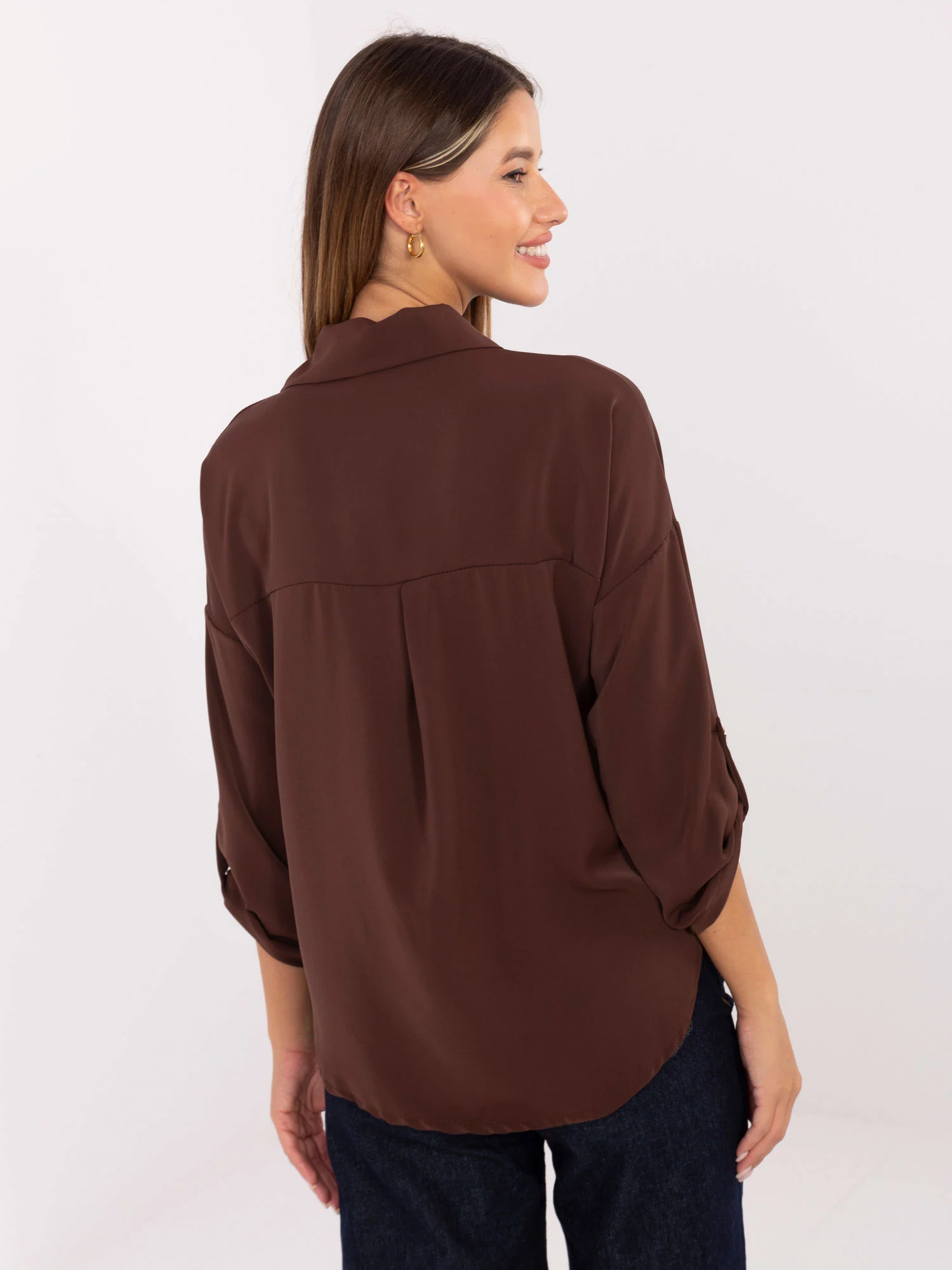 Camasa Dama Maneca lunga, Elegant, RUE PARIS, Maro Eleganta Office - imagine 3