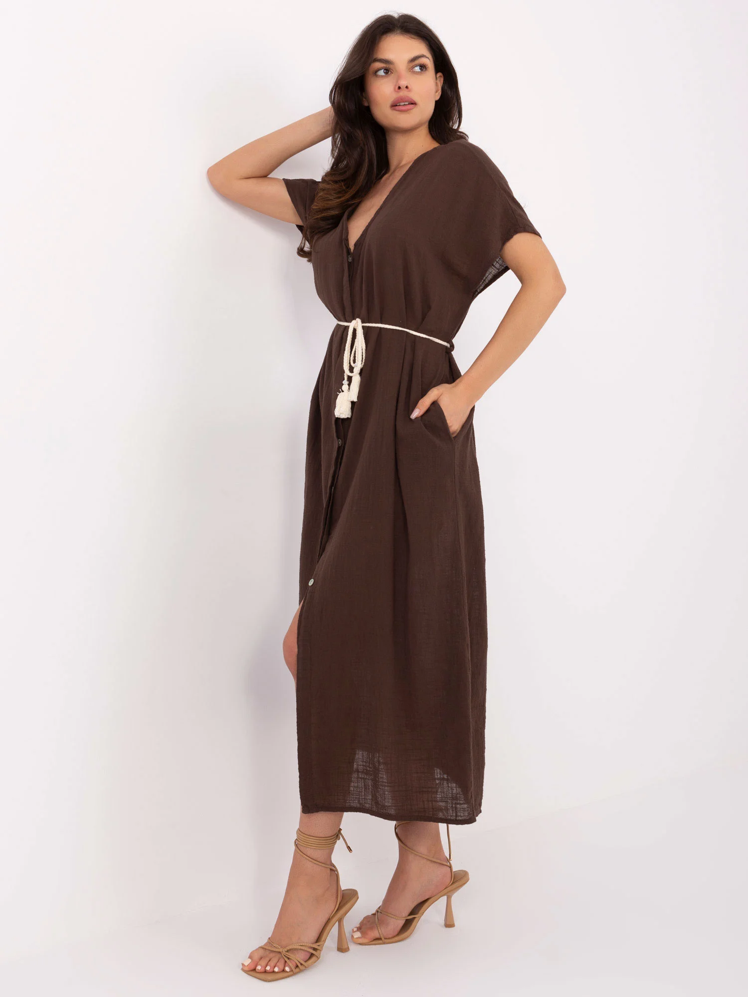 Rochie Dama Midi, Oversize, Och Bella, Maro de Vara - Image 3
