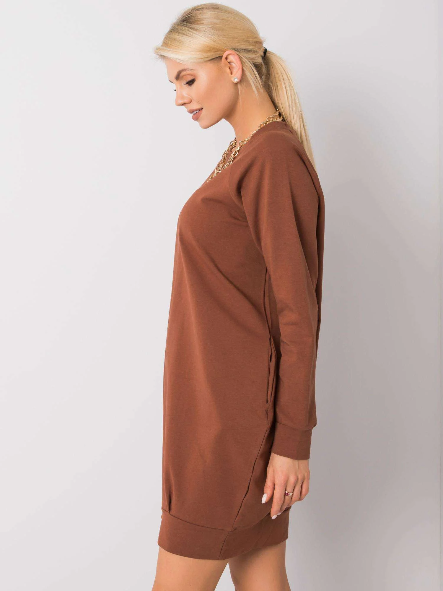 Rochie Dama Maxi, Oversize, BASIC FEEL GOOD, Maro Casual - Image 5