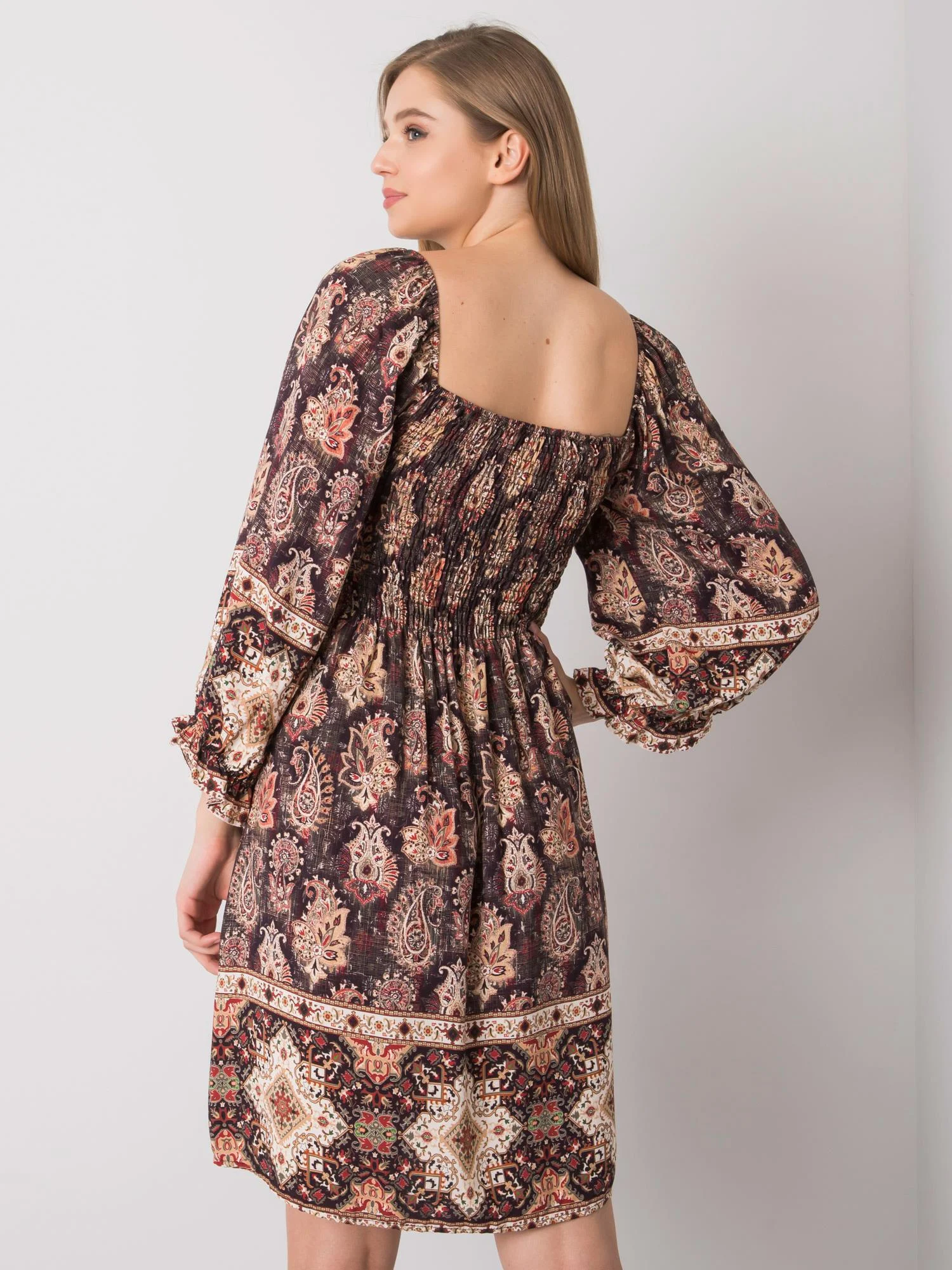 Rochie Dama Maxi, Imprimat, Och Bella, Maro Eleganta Office - Image 2