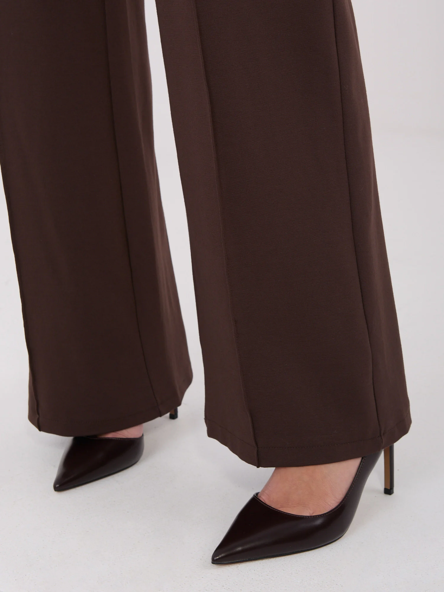 Pantaloni Dama Larga, Guler inalt, RUE PARIS, Maro Eleganta Office - Image 5