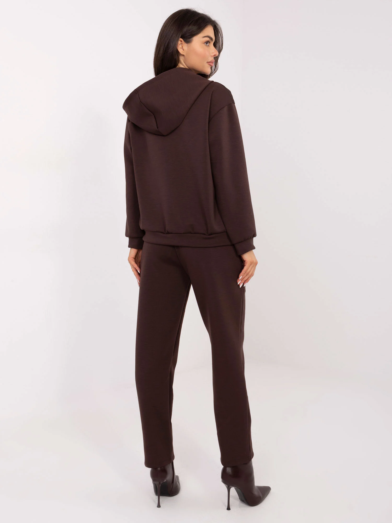Compleu Dama Maneca lunga, Conica, ITALY MODA, Maro Casual - imagine 5