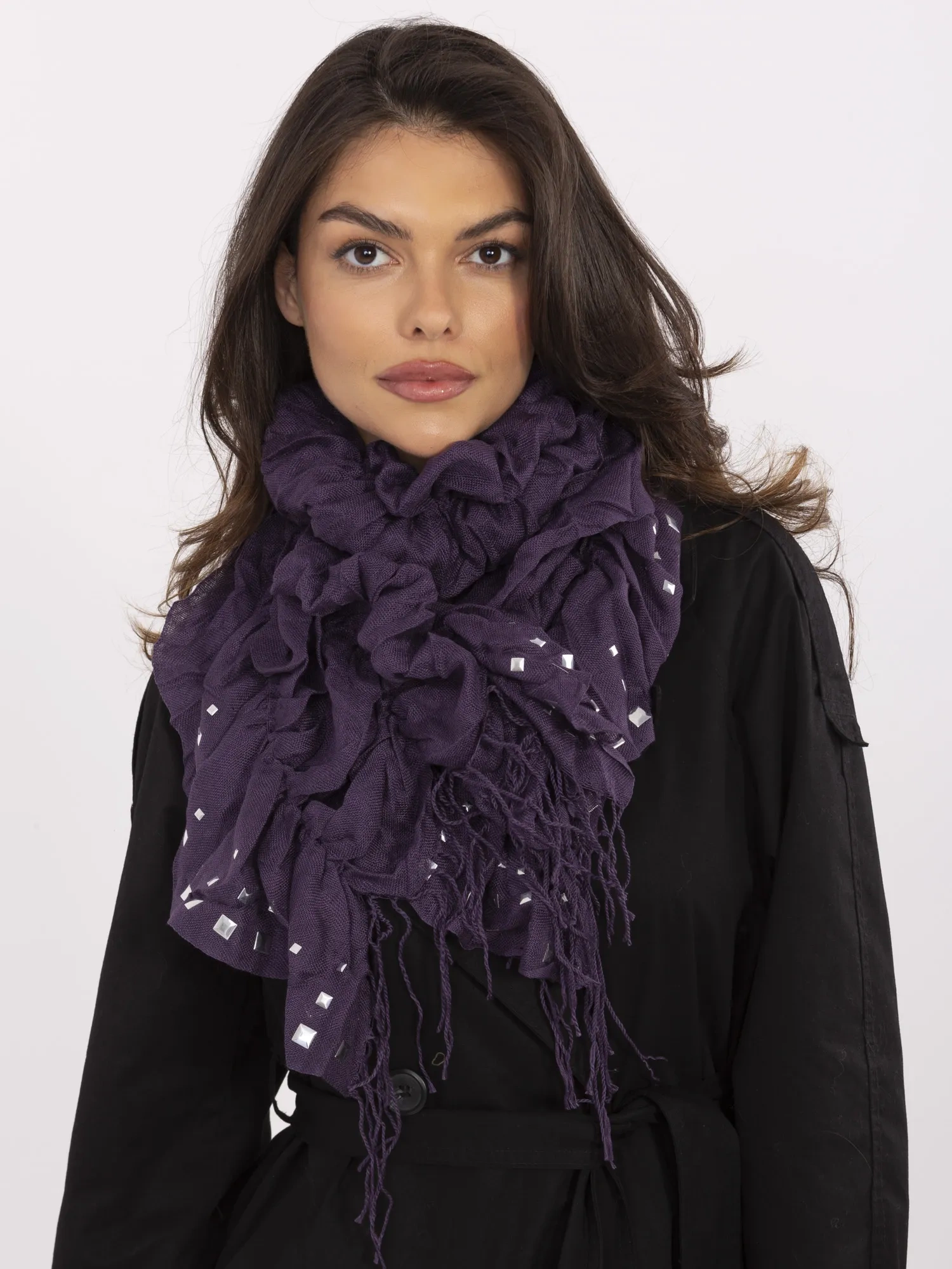 Bandana Dama Imprimat, Viscoza, Fashion Hunters, Mov - imagine 3
