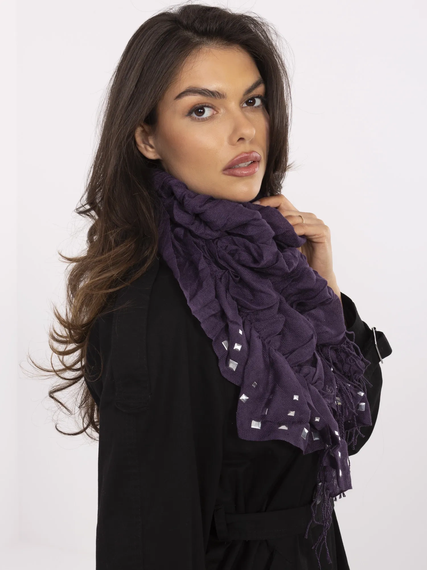 Bandana Dama Imprimat, Viscoza, Fashion Hunters, Mov - imagine 2