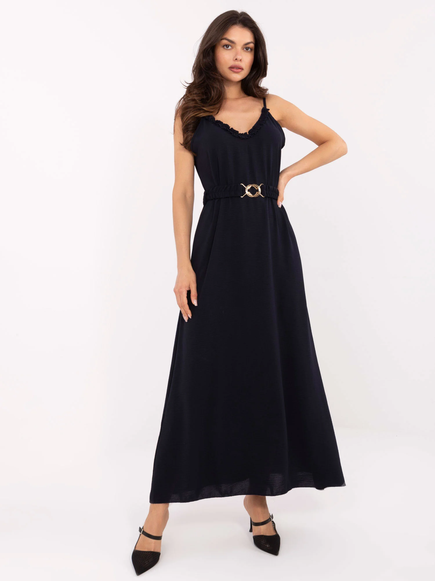 Rochie Dama Maxi, Lejera, Och Bella, Bleumarin de Vara - Image 5