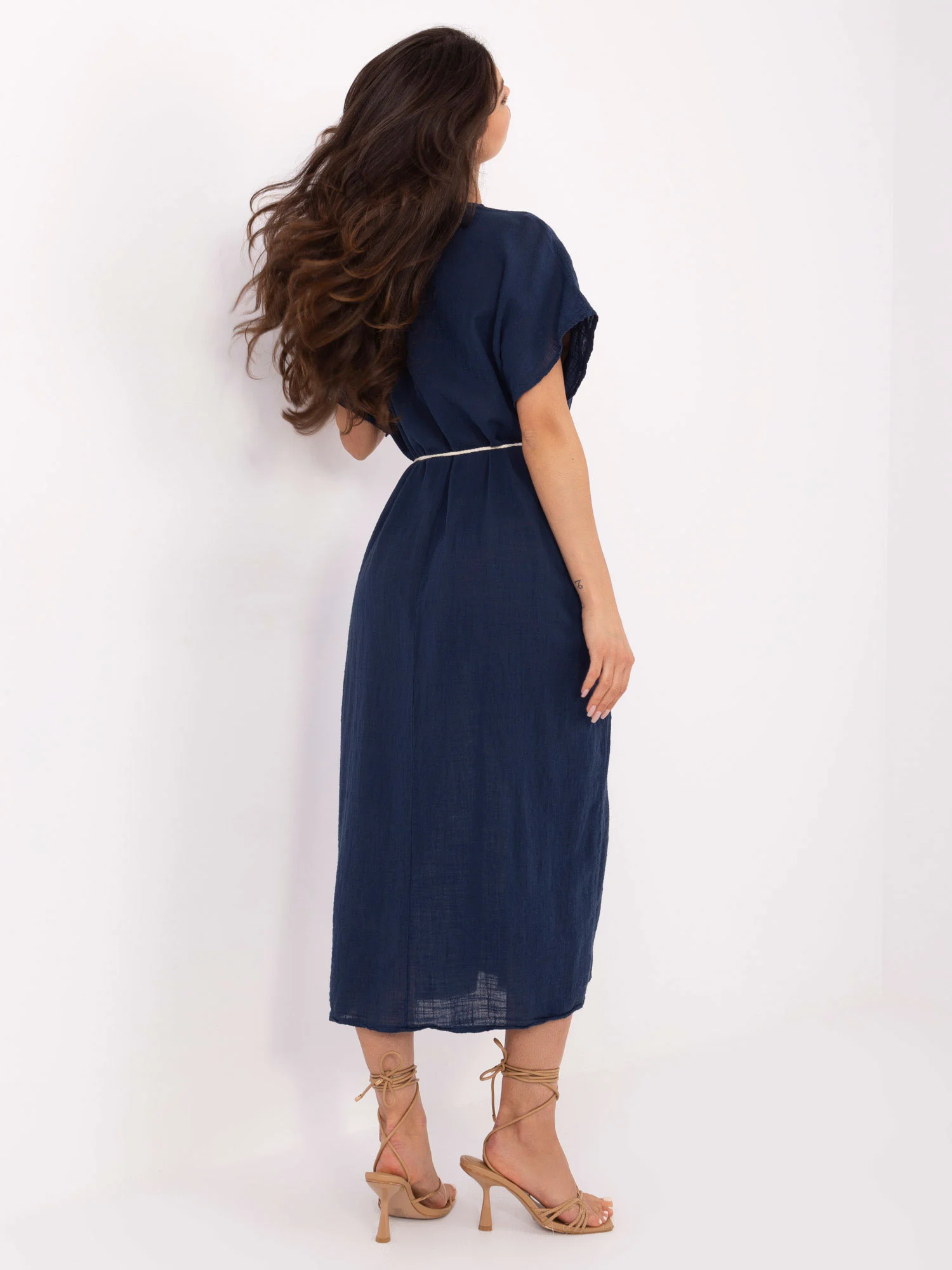 Rochie Dama Midi, Oversize, Och Bella, Bleumarin de Vara - Image 5
