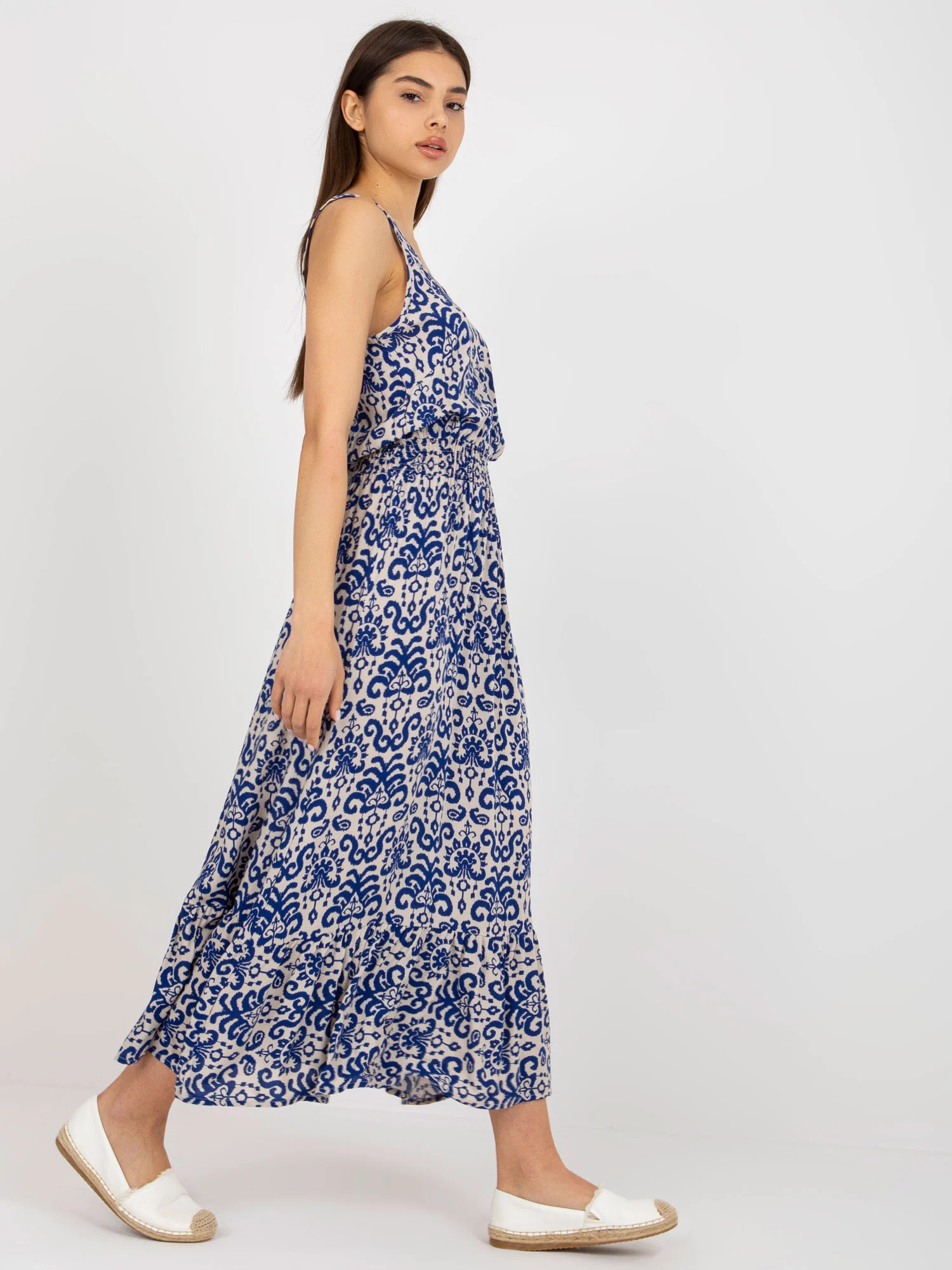 Rochie Dama Midi, Lejera, Fresh Made, Albastru de Vara - Image 4