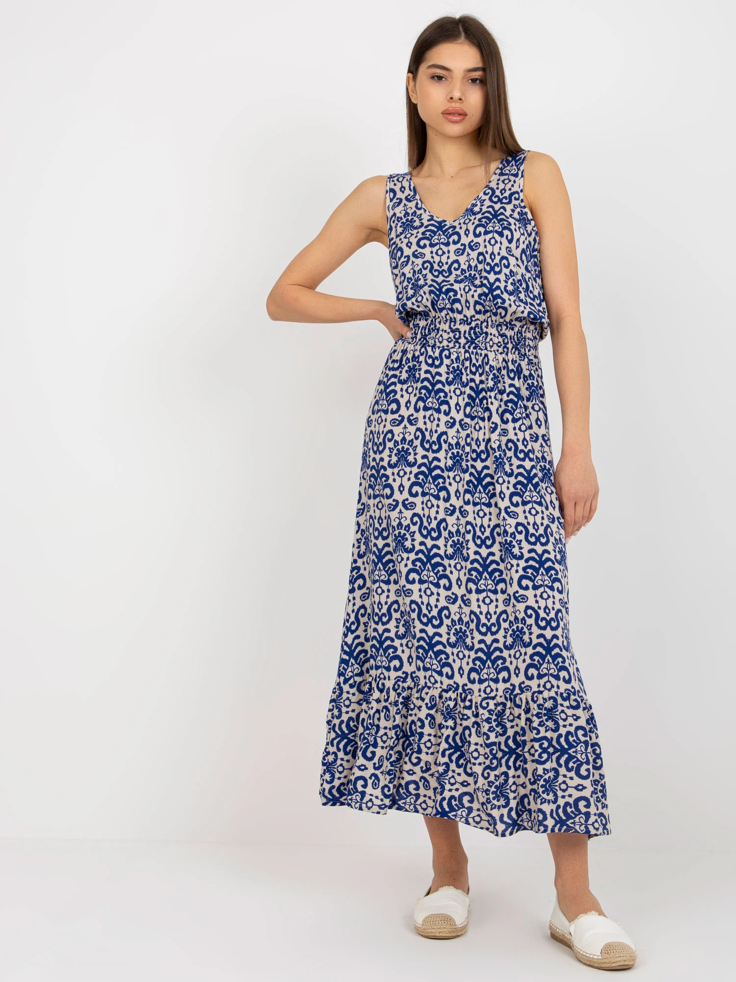 Rochie Dama Midi, Lejera, Fresh Made, Albastru de Vara - Image 2