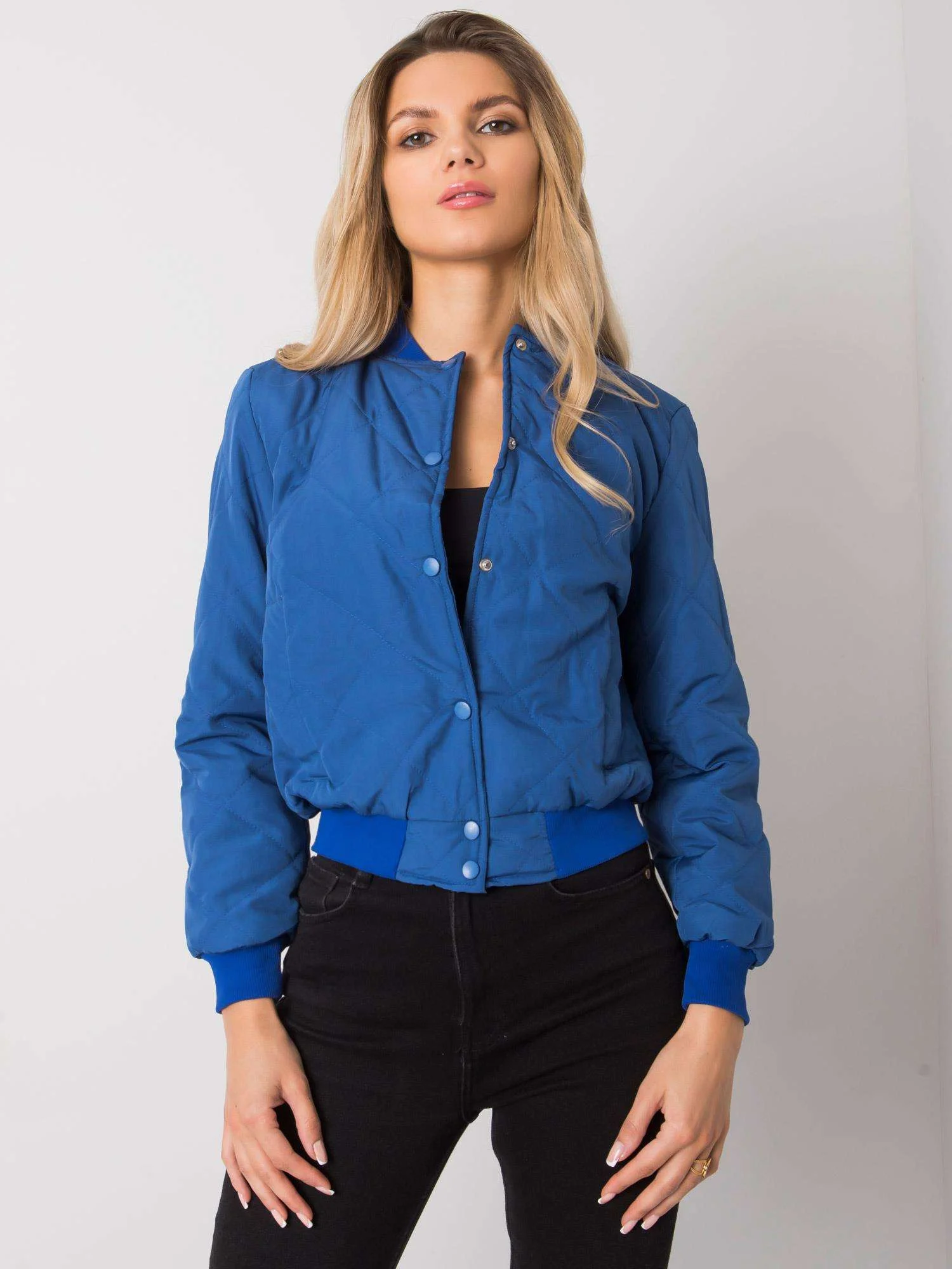 Jacheta Dama Mini, Maneca lunga, ex moda, Albastru de Vara - imagine 6