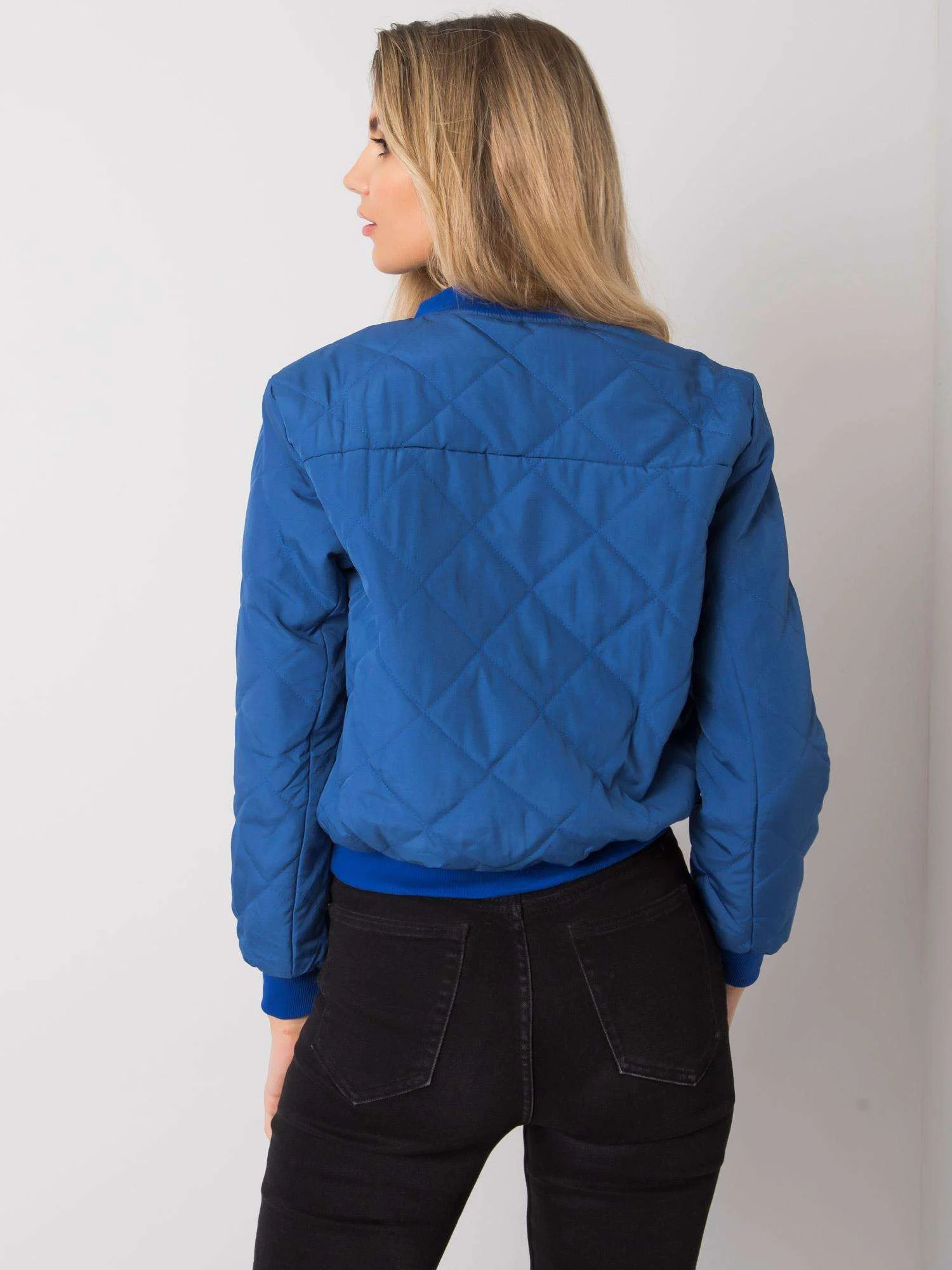 Jacheta Dama Mini, Maneca lunga, ex moda, Albastru de Vara - imagine 3