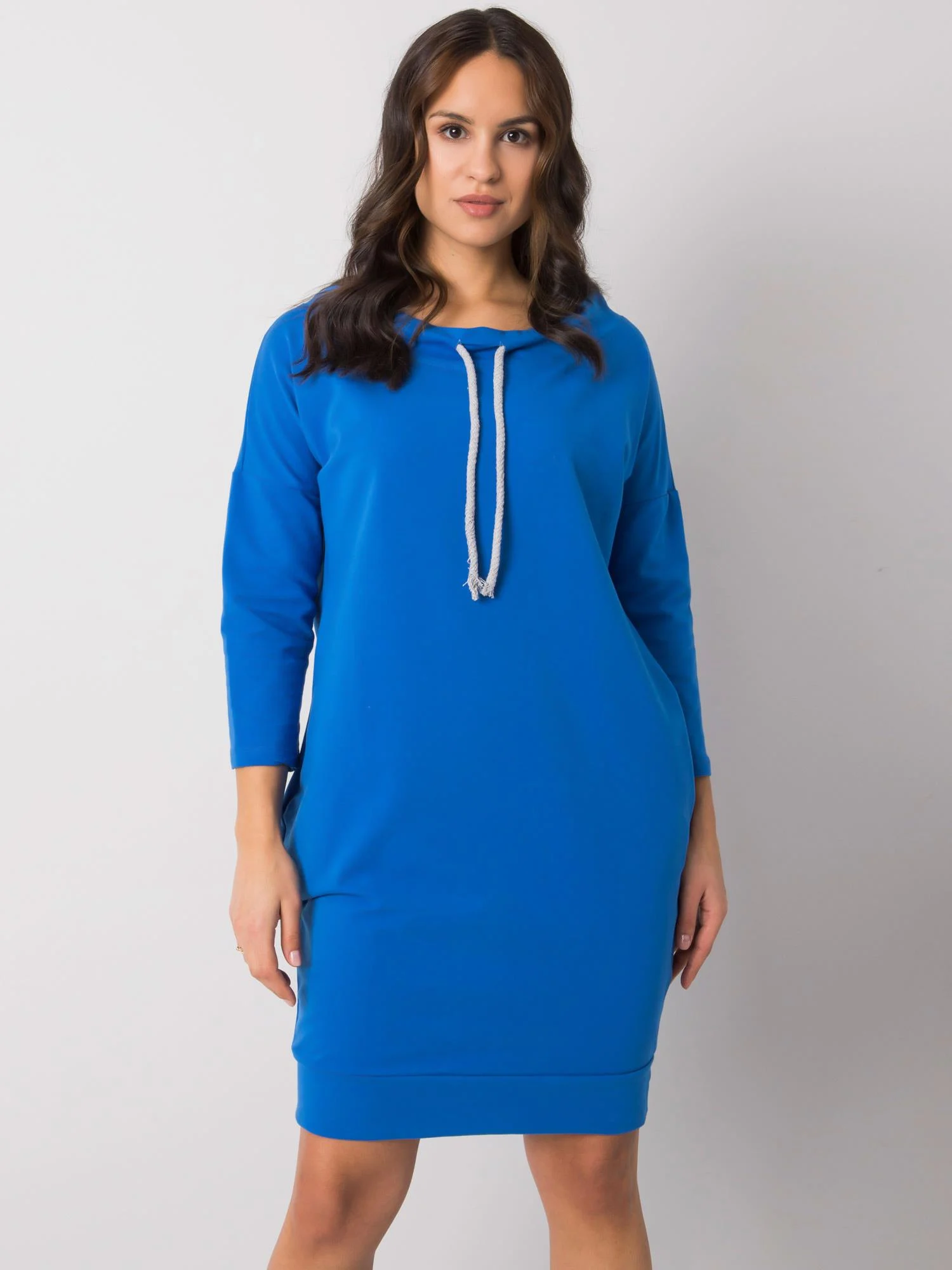 Rochie Dama Maxi, Rochie dreapta, RELEVANCE, Albastru Eleganta Office - Image 4