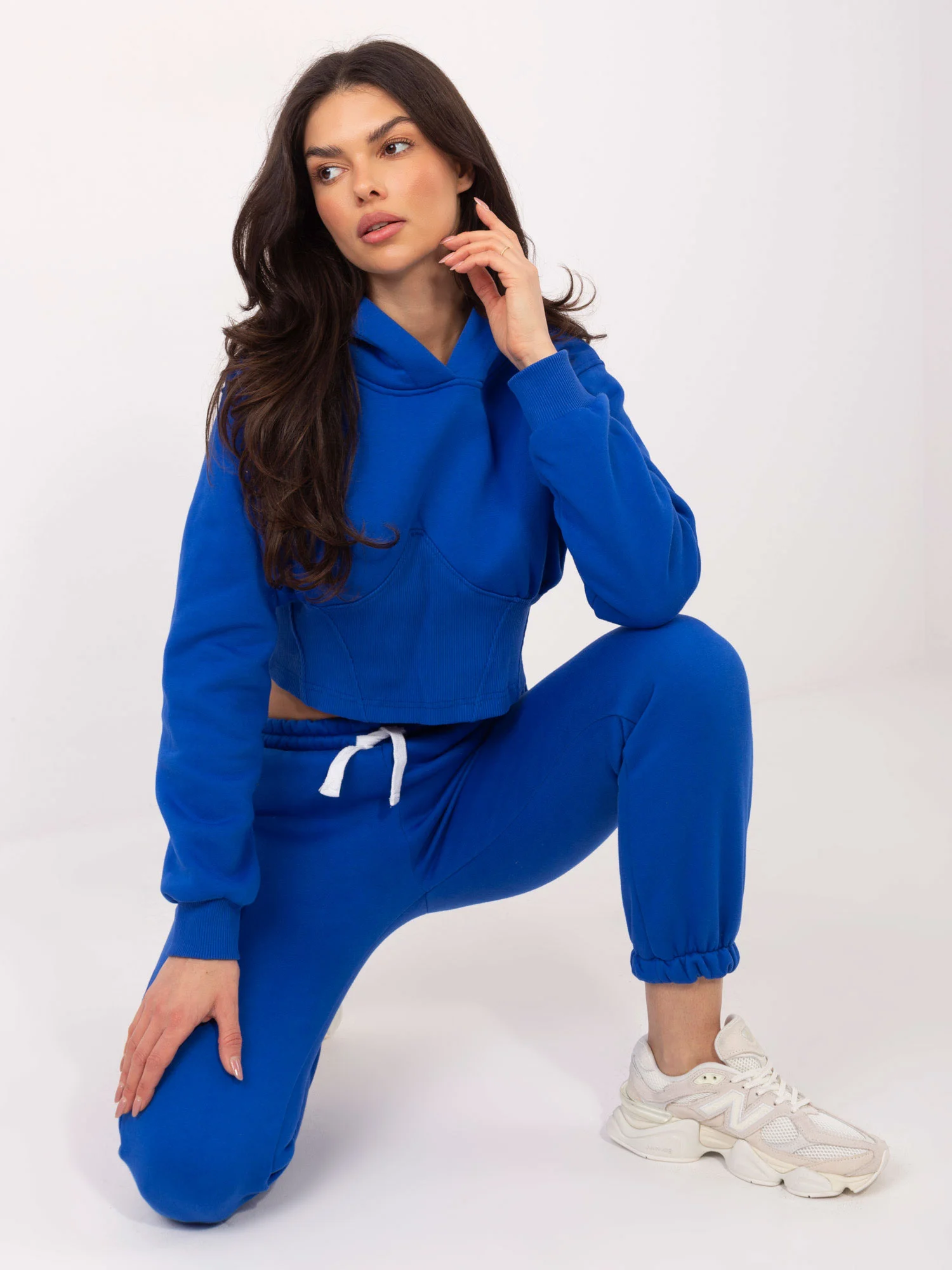 Compleu Dama Maneca lunga, Sport, ex moda, Cobalt Casual - imagine 4