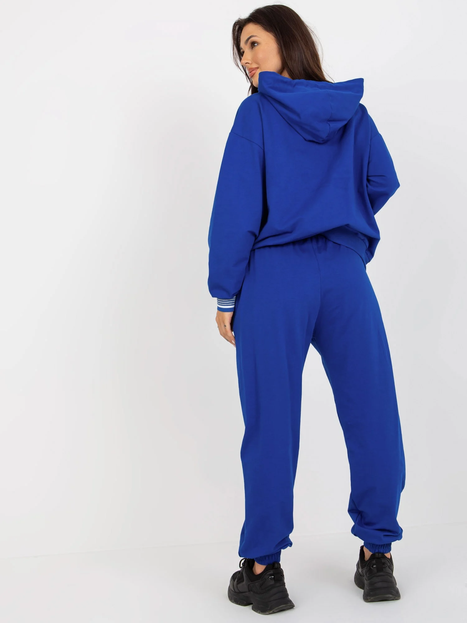 Compleu Dama Maneca lunga, Mansete elastice, RELEVANCE, Albastru Casual - imagine 8
