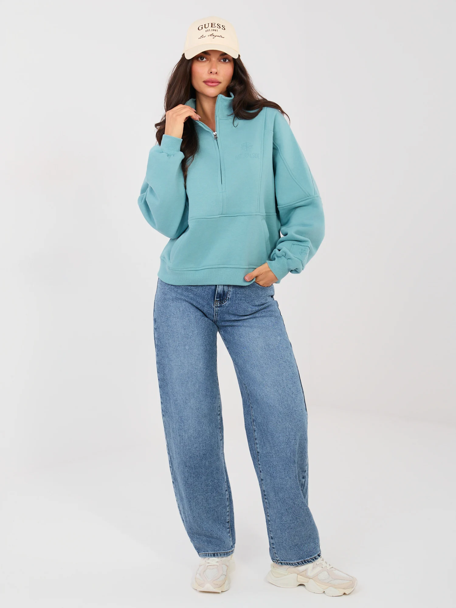 Blugi Dama Lunga, Conica, Re-Dress, Albastru Eleganta Office - imagine 5