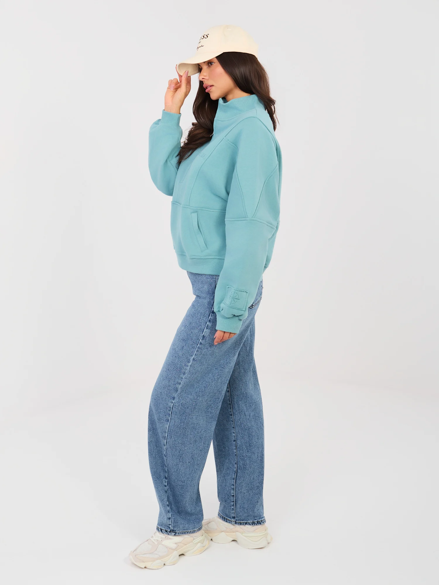 Blugi Dama Lunga, Conica, Re-Dress, Albastru Eleganta Office - imagine 4