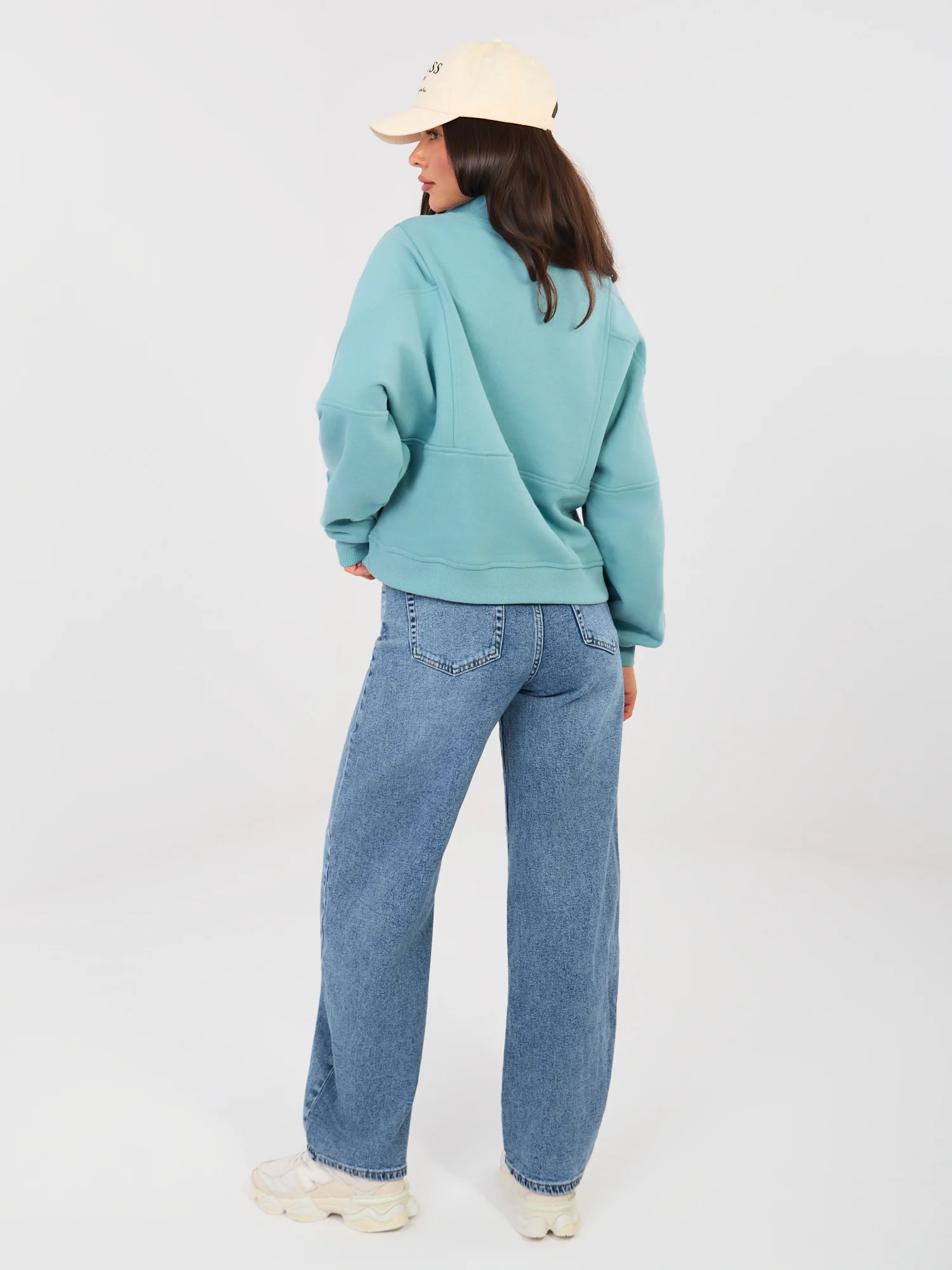 Blugi Dama Lunga, Conica, Re-Dress, Albastru Eleganta Office - imagine 2