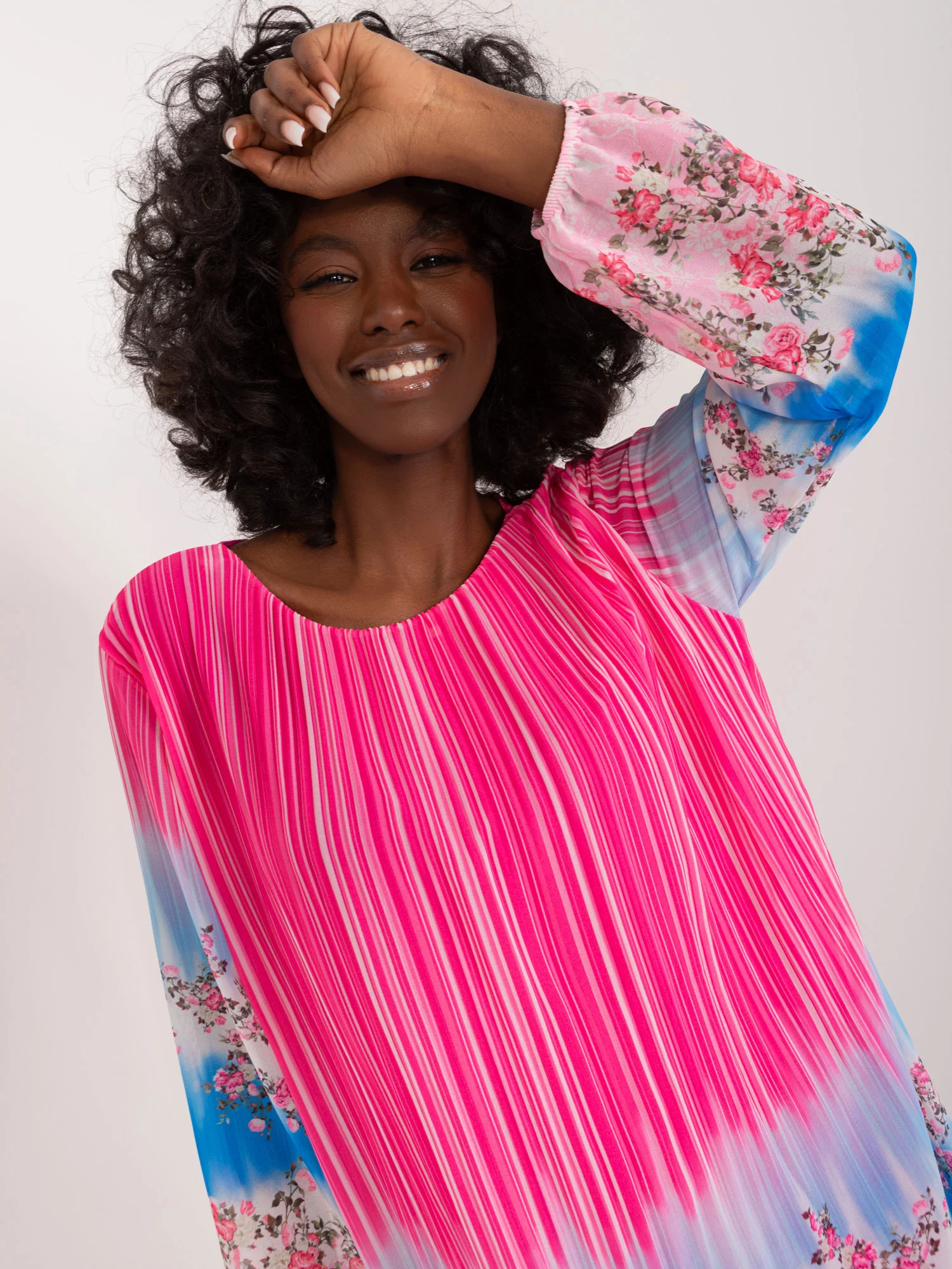 Rochie Dama Maxi, Dungi, ITALY MODA, Roz - Image 5