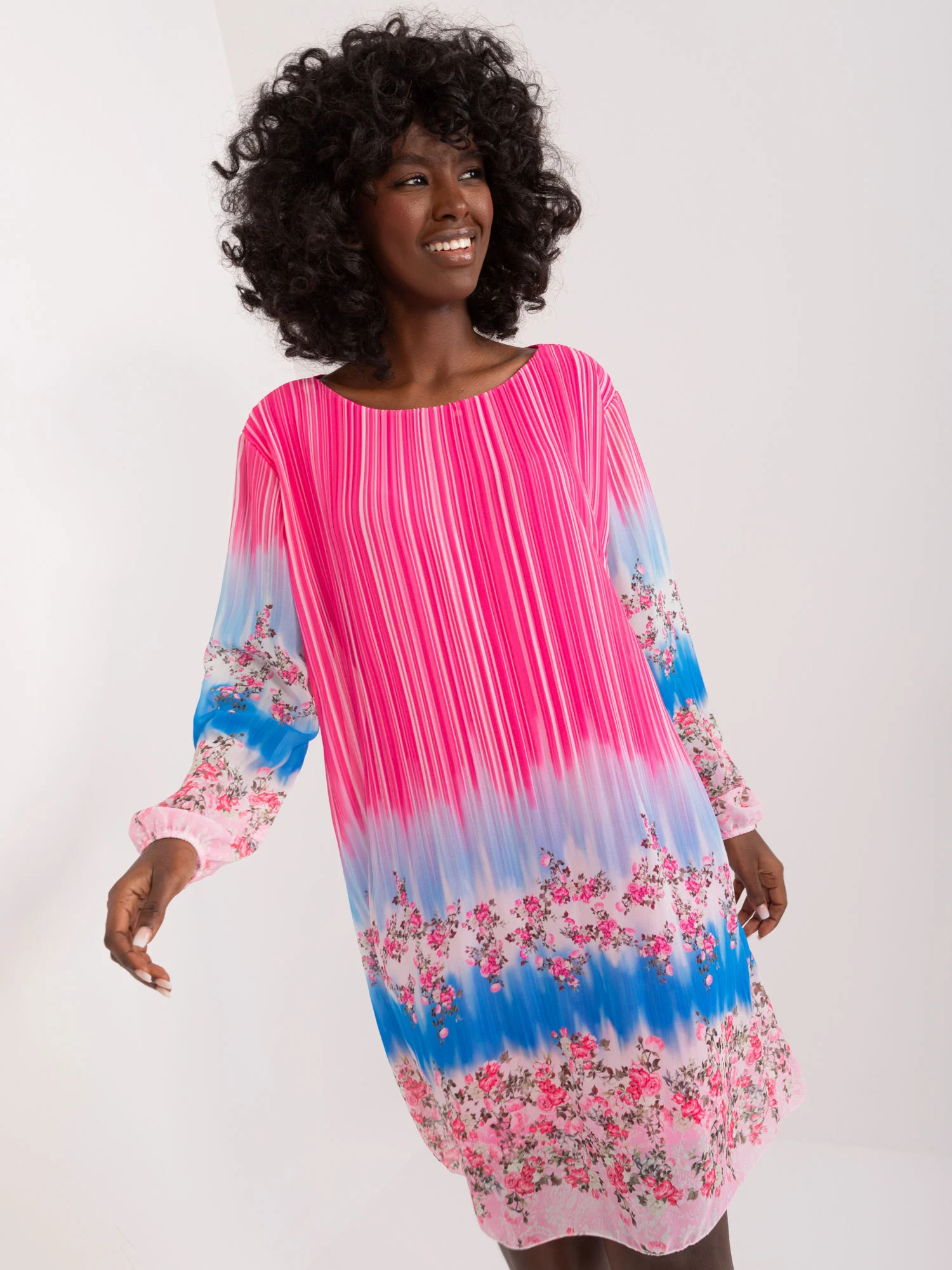 Rochie Dama Maxi, Dungi, ITALY MODA, Roz - Image 2