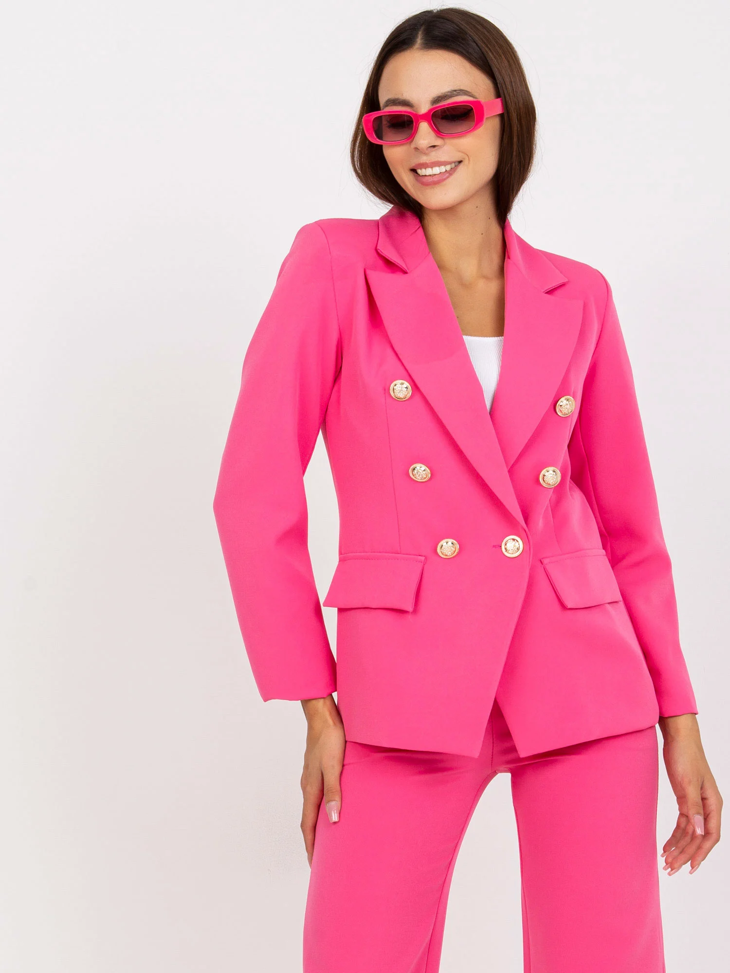 Sacou Dama Maneca lunga, Elegant, ITALY MODA, Roz de Petrecere Marimi Mari - imagine 2
