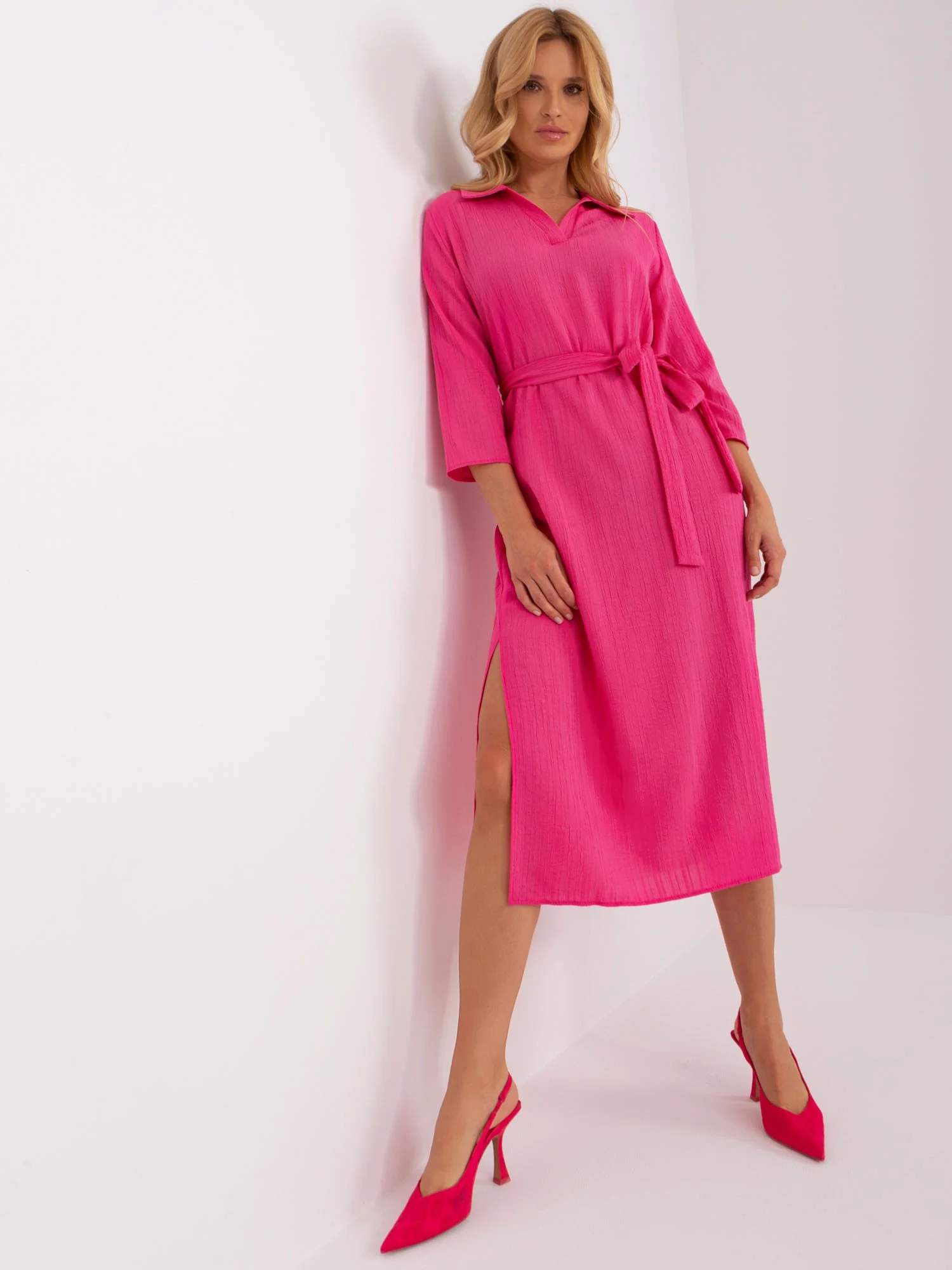 Rochie Dama Midi, Rochie dreapta, LAKERTA, Roz Eleganta Office - Image 6