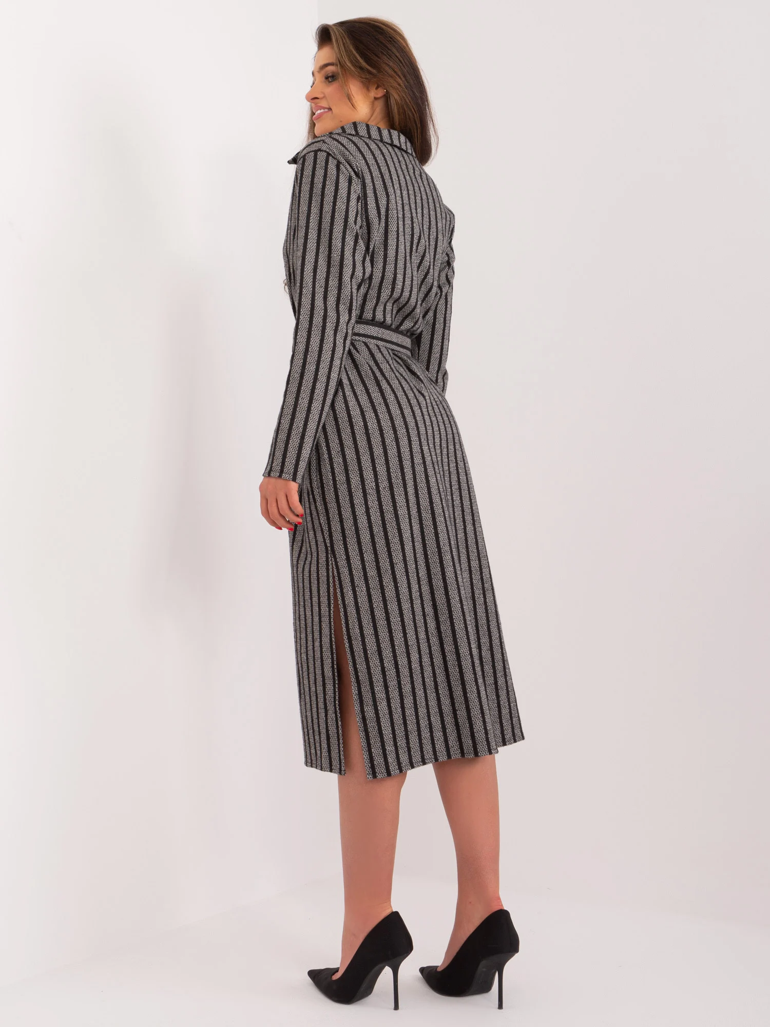 Rochie Dama Maxi, Dungi, LAKERTA, Gri - Image 3