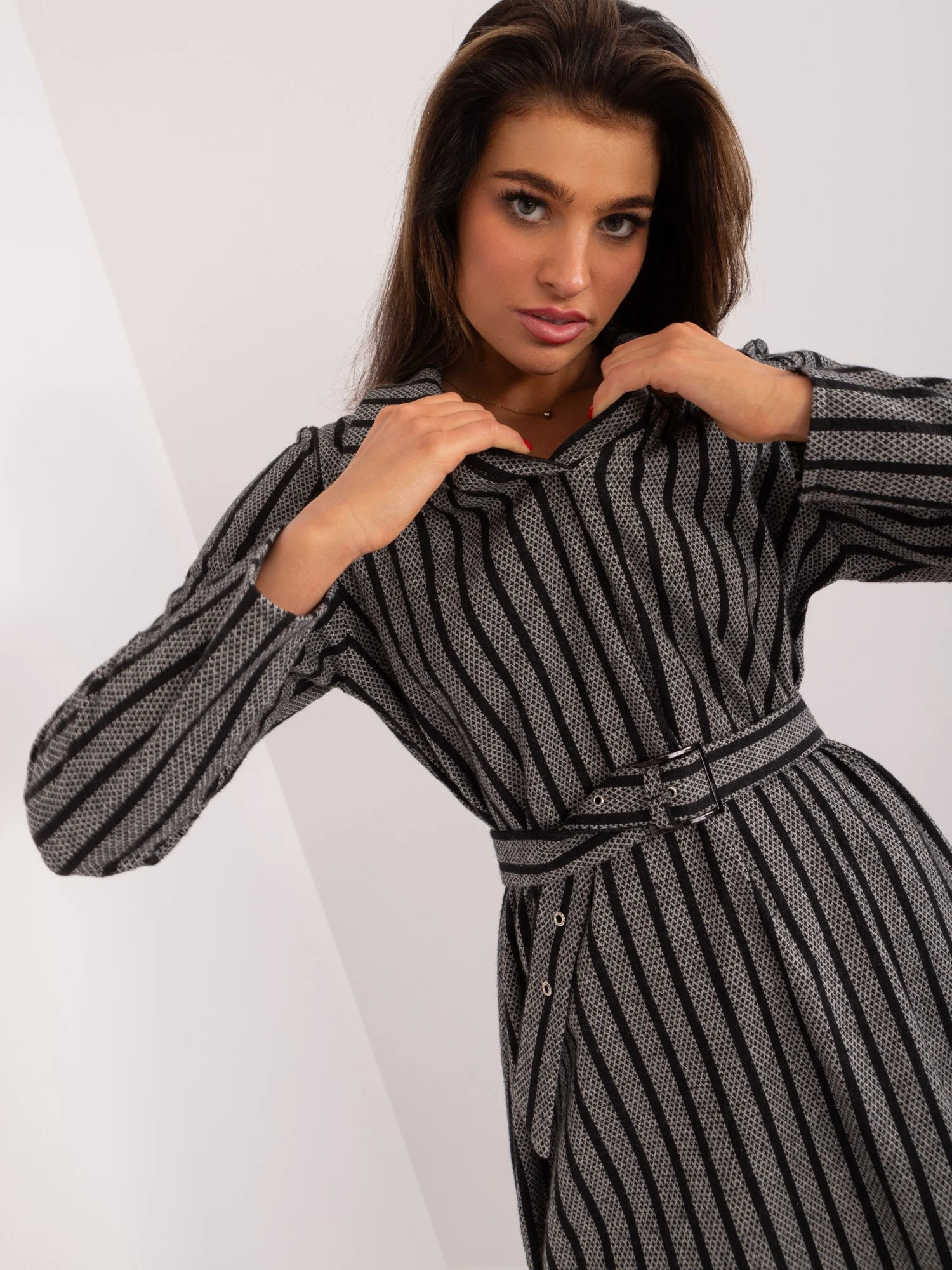 Rochie Dama Maxi, Dungi, LAKERTA, Gri - Image 2