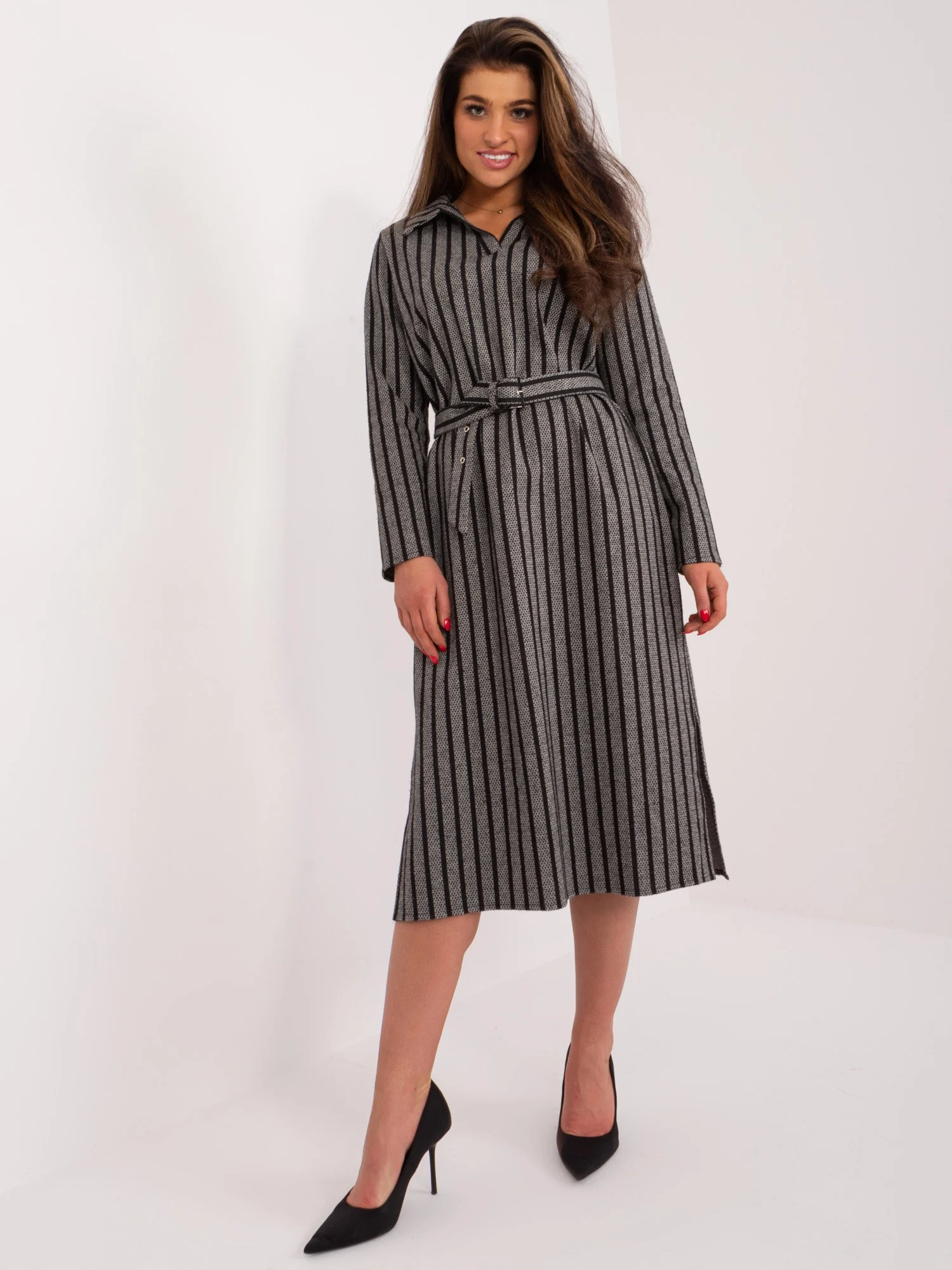 Rochie Dama Maxi, Dungi, LAKERTA, Gri - Image 6